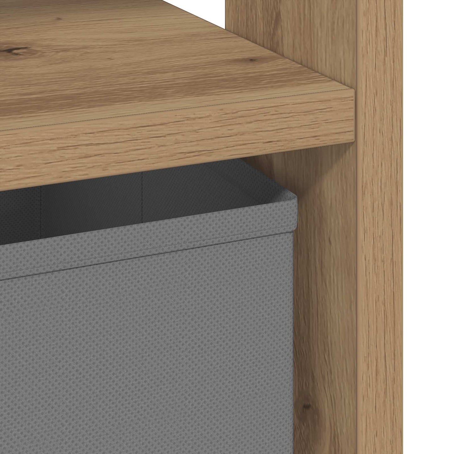 Bedside Table 2 pcs Artisan Oak 41 x 40 x 45 cm Engineered Wood