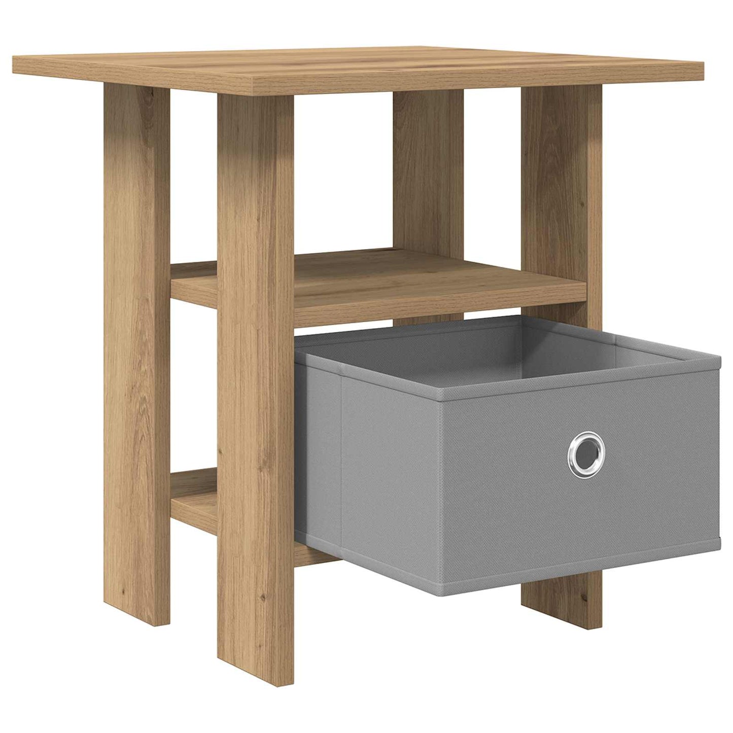 Bedside Table 2 pcs Artisan Oak 41 x 40 x 45 cm Engineered Wood