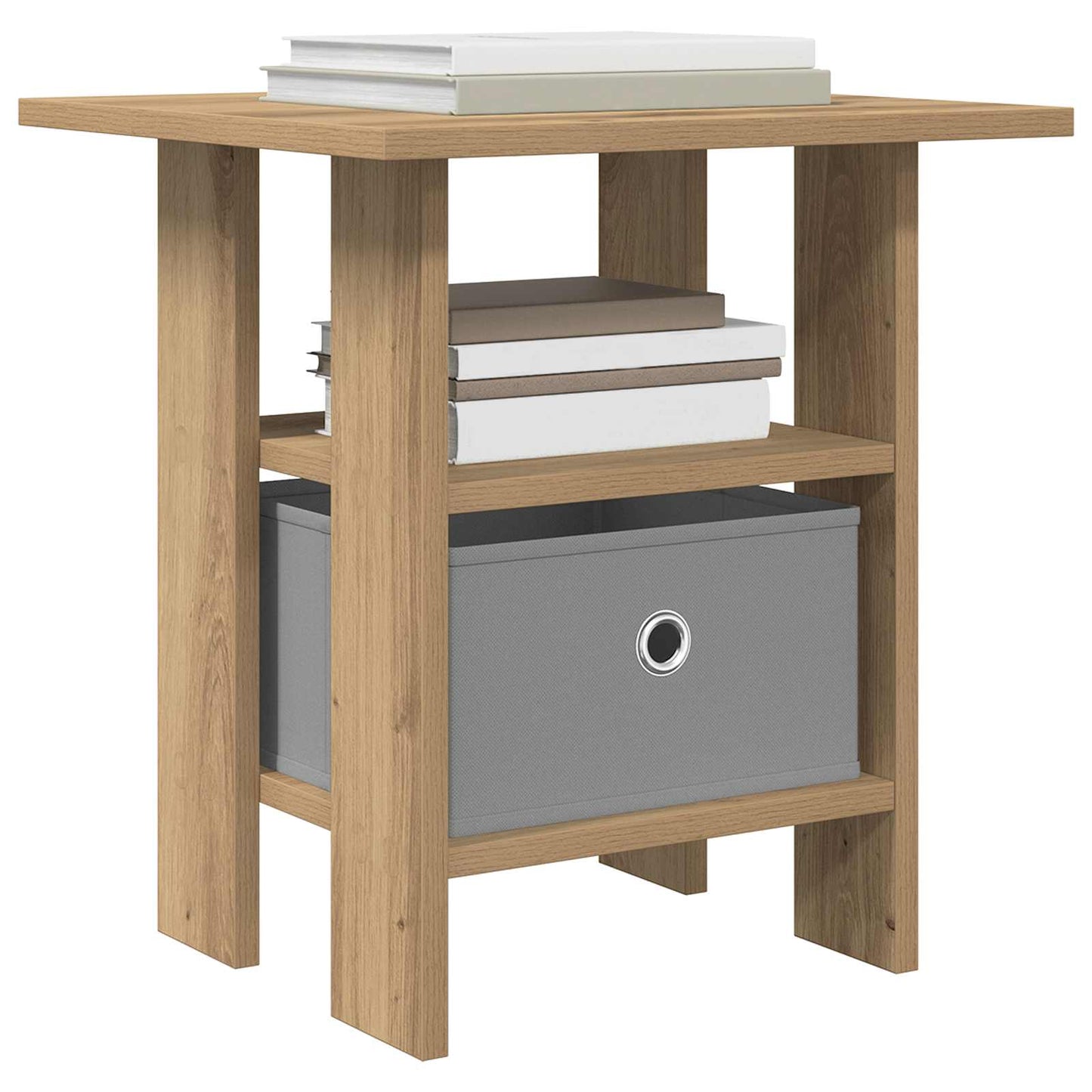 Bedside Table 2 pcs Artisan Oak 41 x 40 x 45 cm Engineered Wood