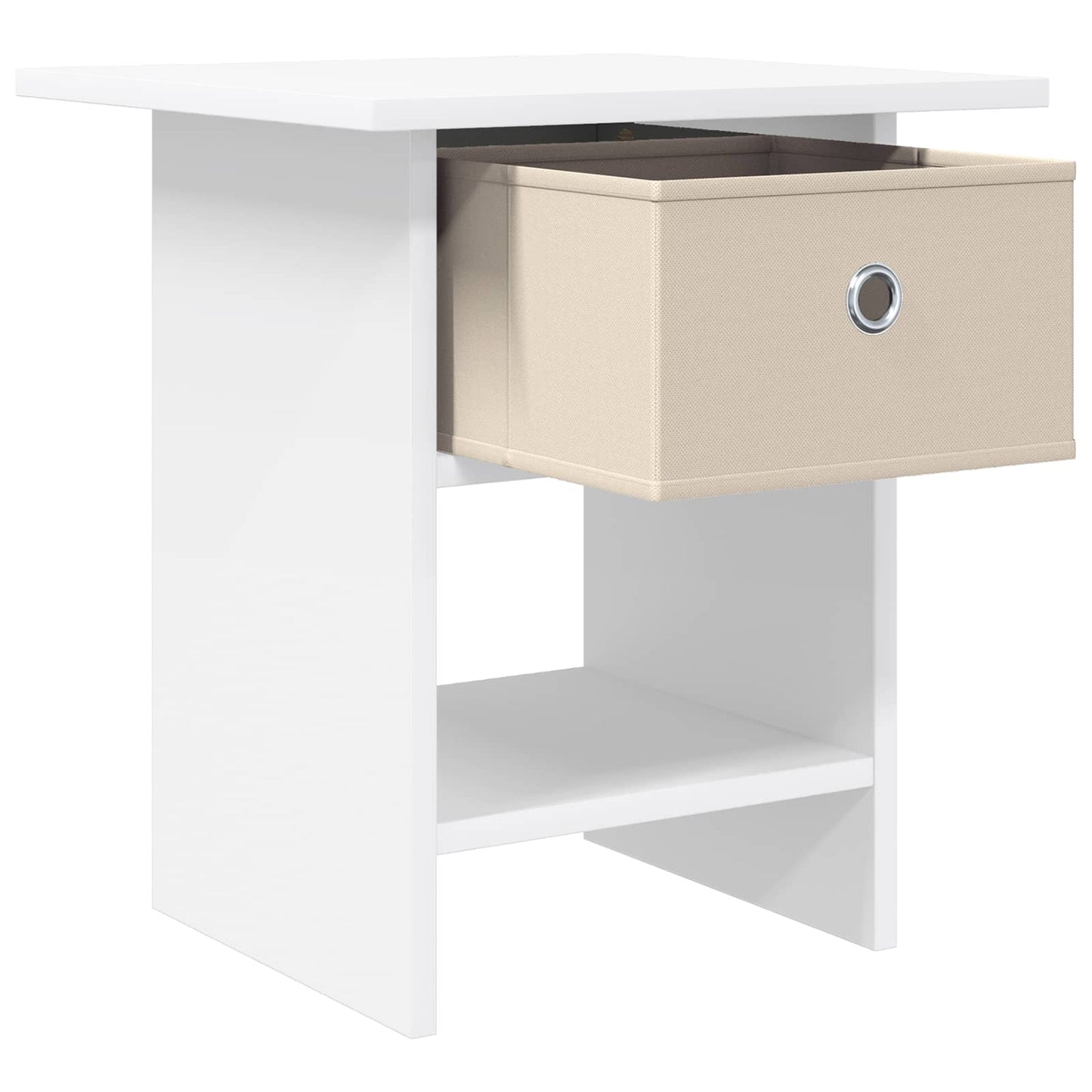 Bedside Table 2 pcs White 41 x 40 x 45 cm Engineered Wood