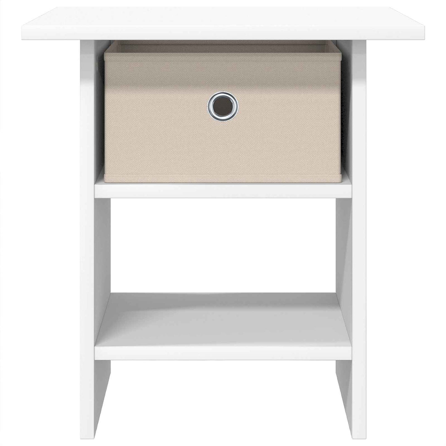 Bedside Table 2 pcs White 41 x 40 x 45 cm Engineered Wood