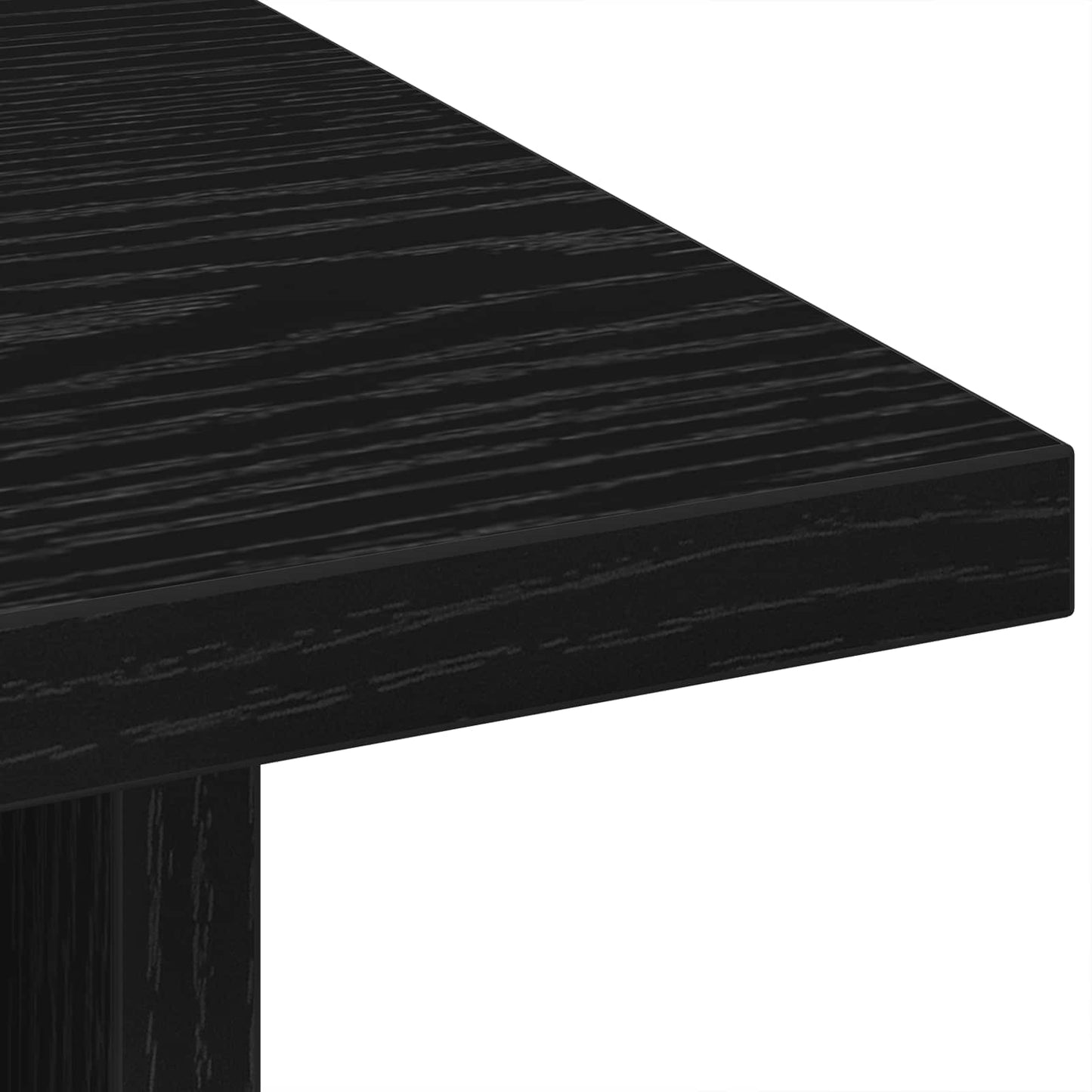 Bedside Table Black Oak 41 x 40 x 45 cm Engineered Wood