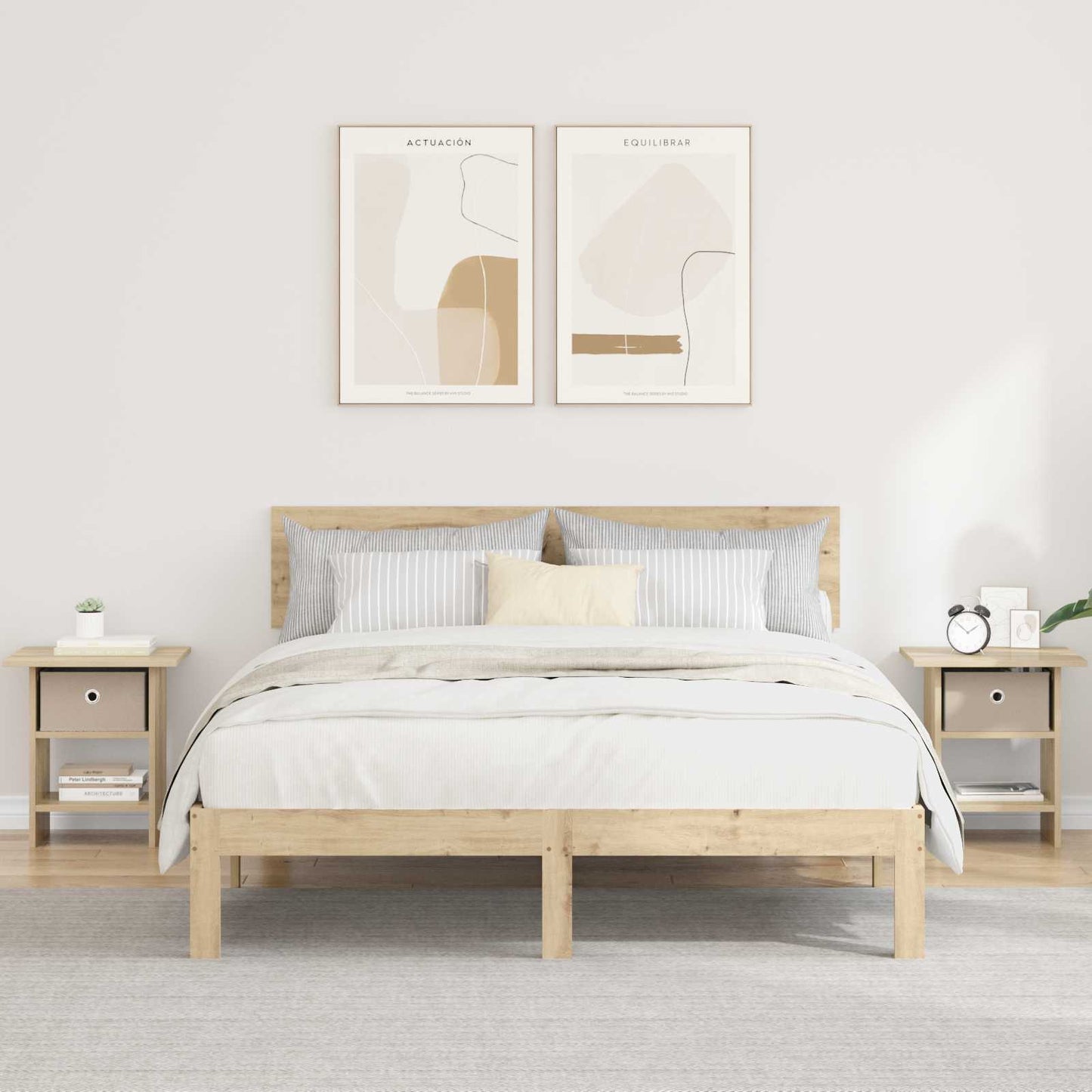 Bedside Table 2 pcs Sonoma Oak 41 x 40 x 45 cm Engineered Wood