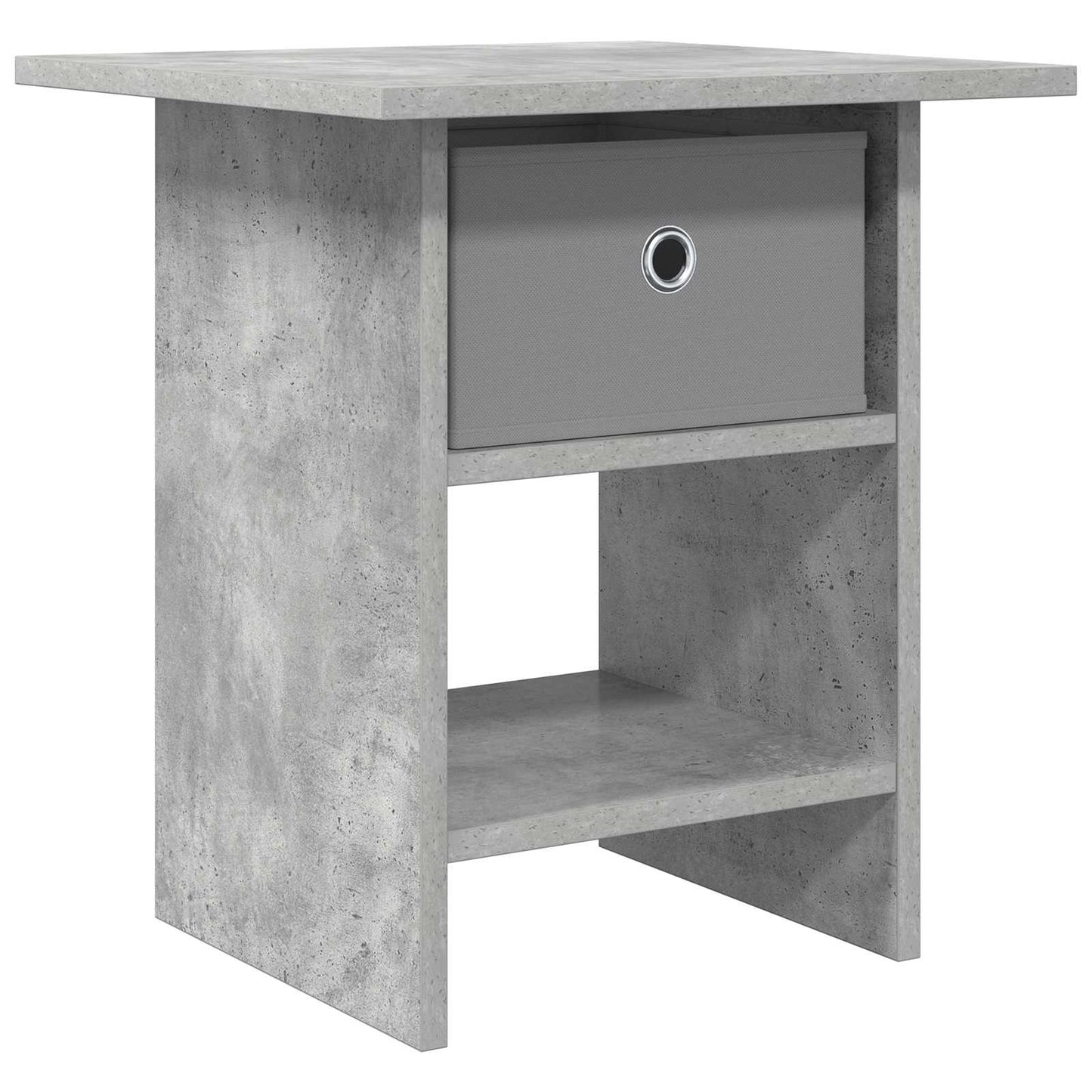 Bedside Table Concrete Grey 41 x 40 x 45 cm Engineered Wood