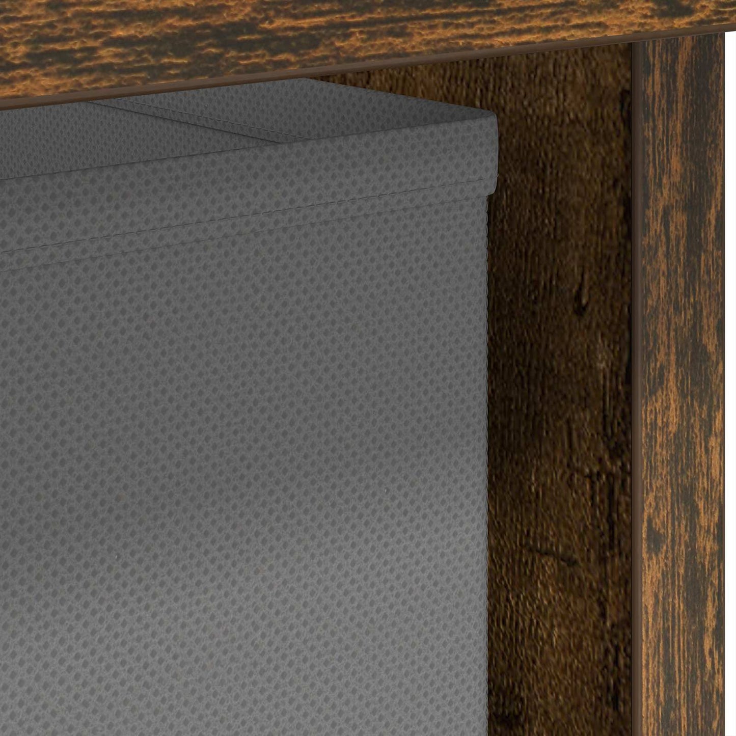 Bedside Table Smoked Oak 41 x 40 x 45 cm Engineered Wood