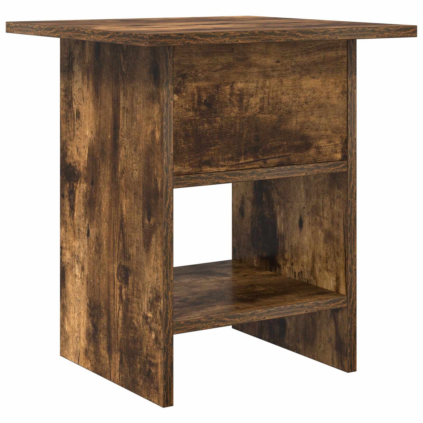 Bedside Table Smoked Oak 41 x 40 x 45 cm Engineered Wood