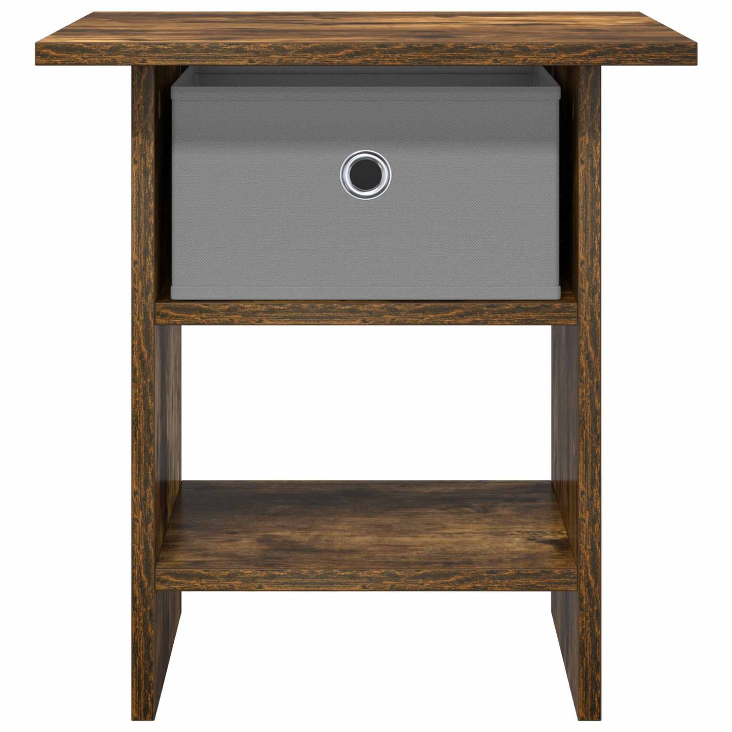 Bedside Table Smoked Oak 41 x 40 x 45 cm Engineered Wood