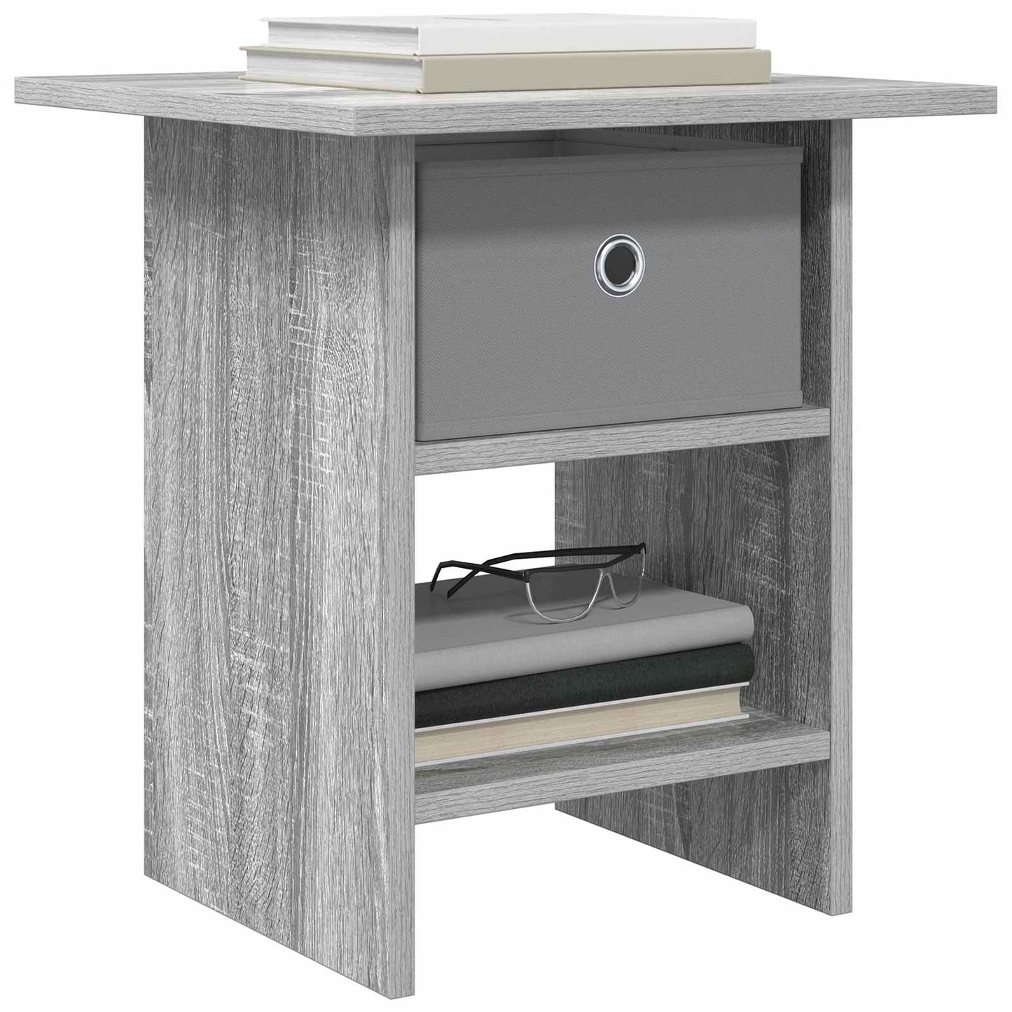 Bedside Table 2 pcs Grey Sonoma 41 x 40 x 45 cm Engineered Wood