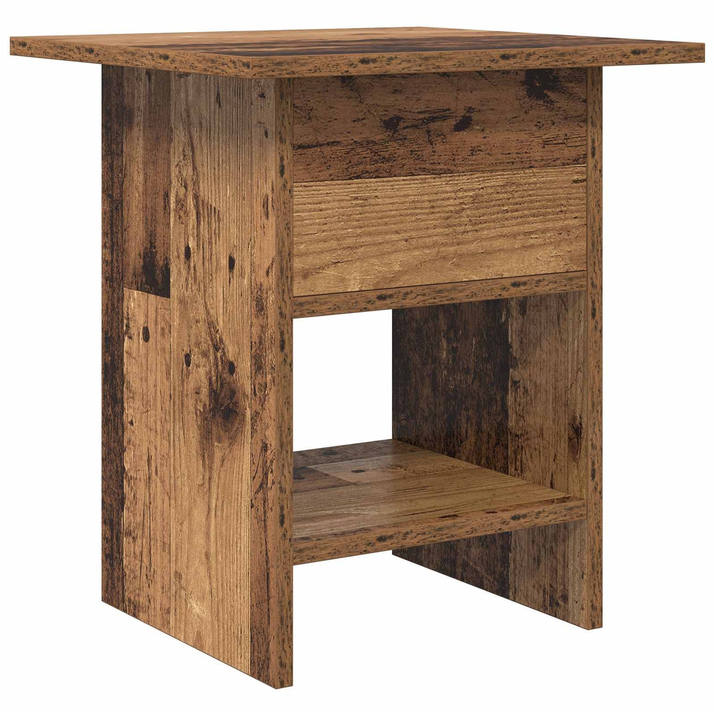 Bedside Table Old Wood 41 x 40 x 45 cm Engineered Wood
