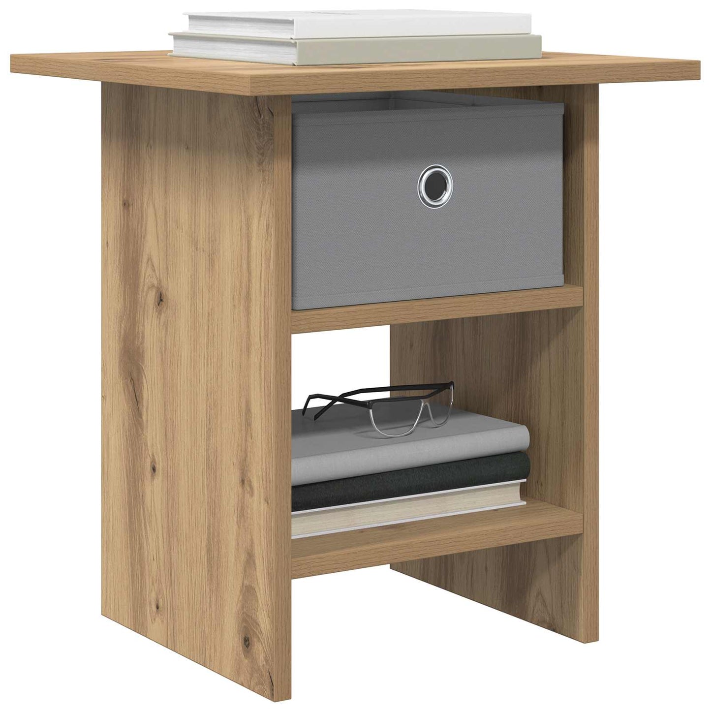 Bedside Table 2 pcs Artisan Oak 41 x 40 x 45 cm Engineered Wood