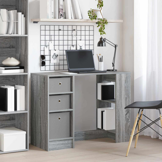Desk with Drawer Grey Sonoma 100 x 40 x 75 cm Engineered Wood