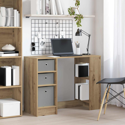 Desk with Drawer Artisan Oak 100 x 40 x 75 cm Engineered Wood