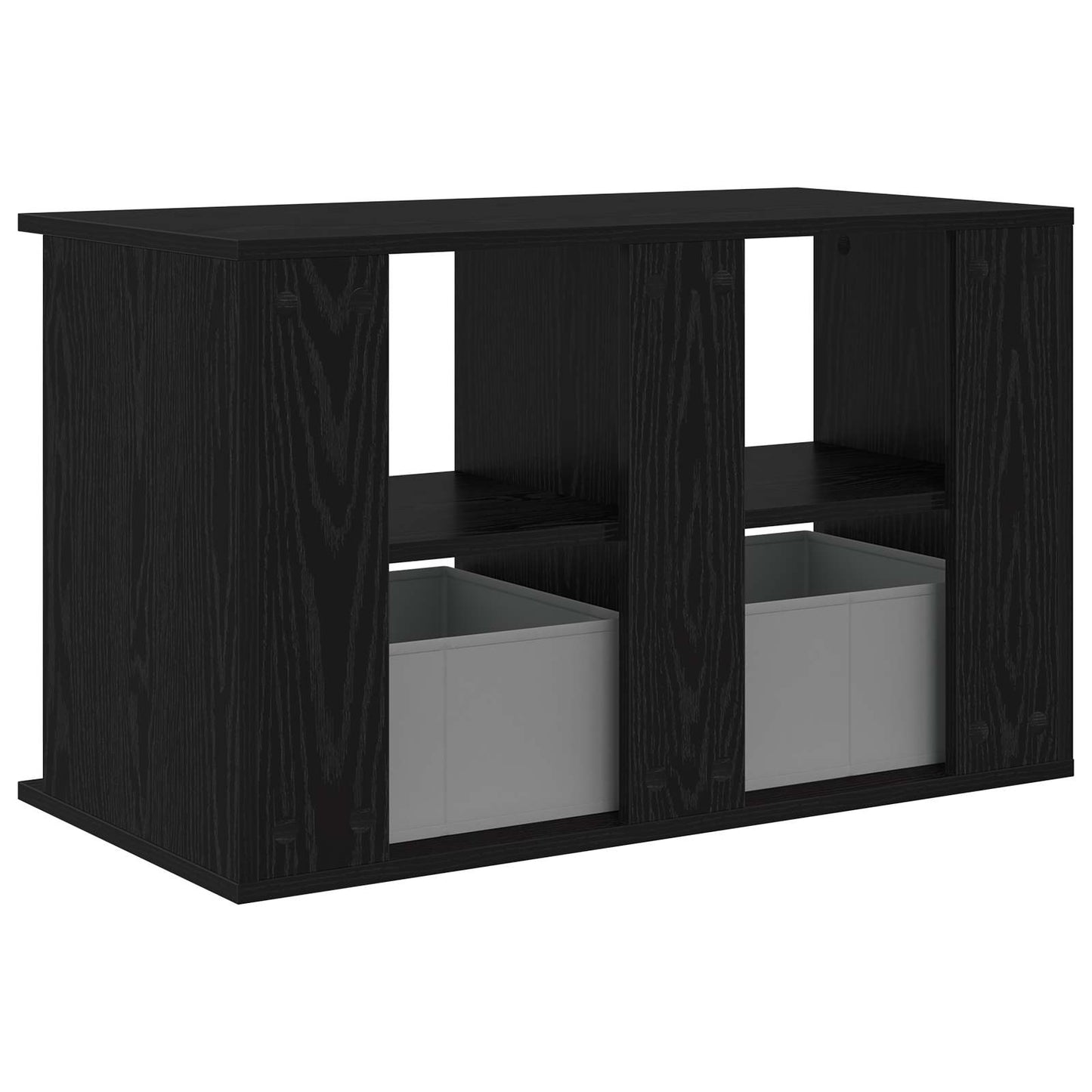 TV stand with Drawer Black Oak 79 x 40 x 48 cm
