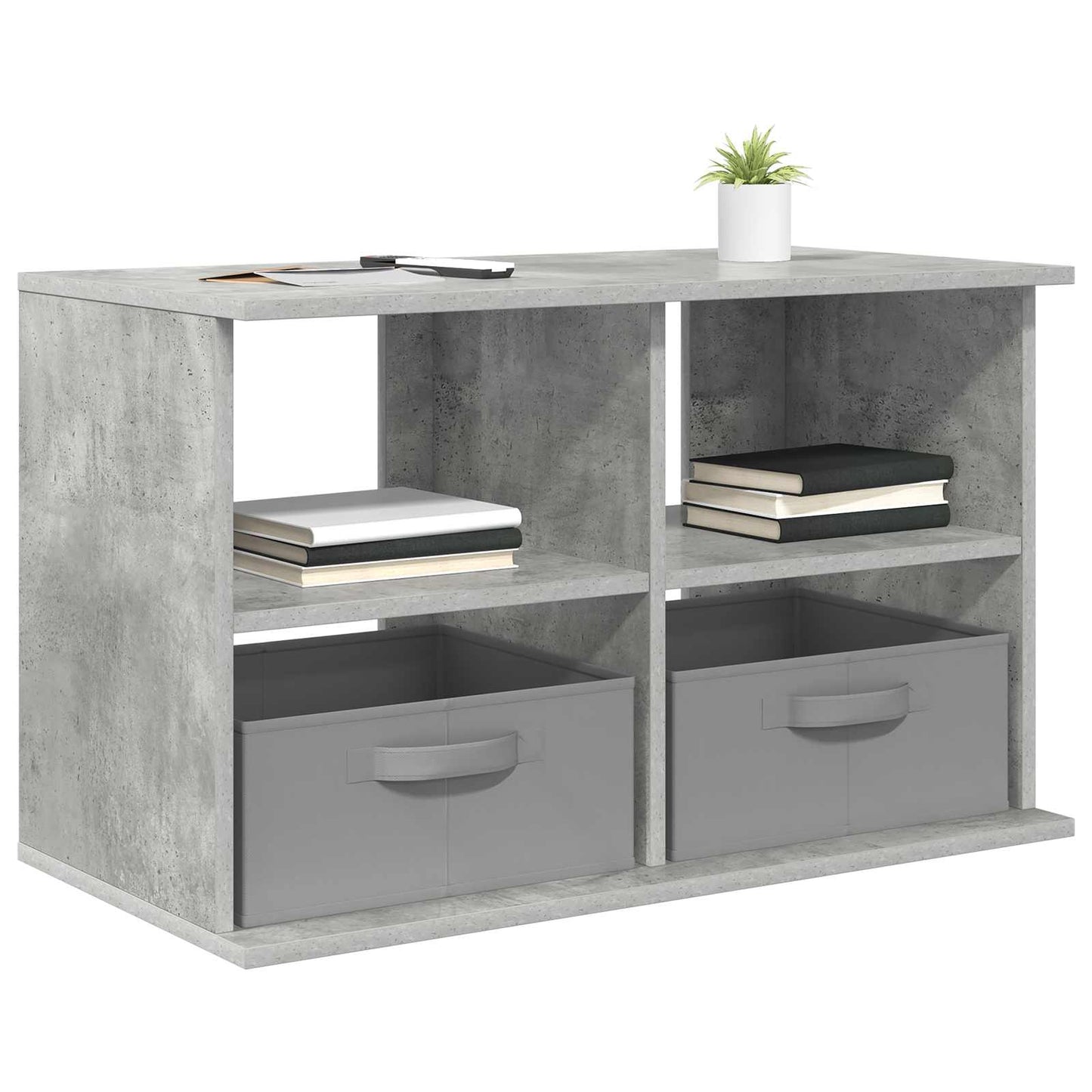 TV stand with Drawer Concrete Grey 79 x 40 x 48 cm