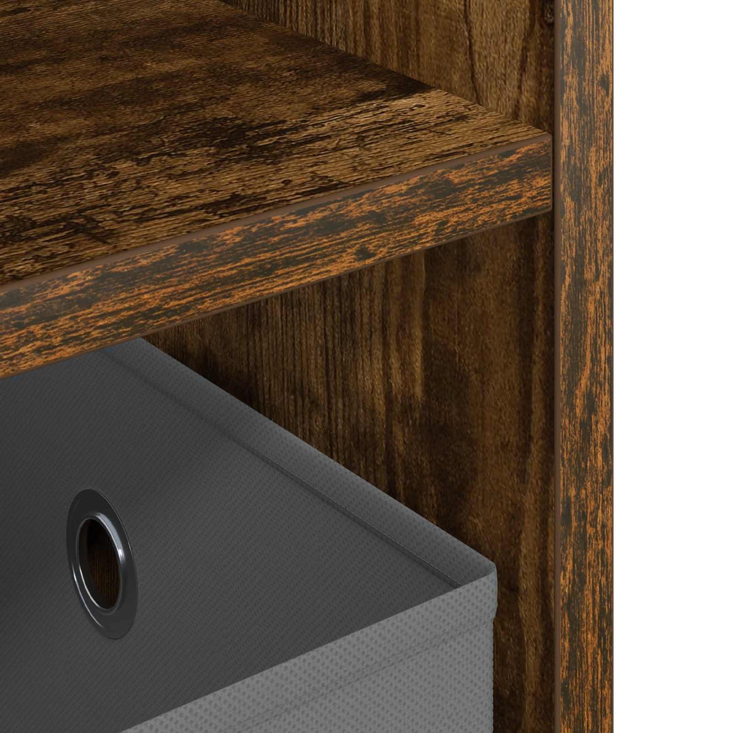 TV stand with Drawer Smoked Oak 79 x 40 x 48 cm
