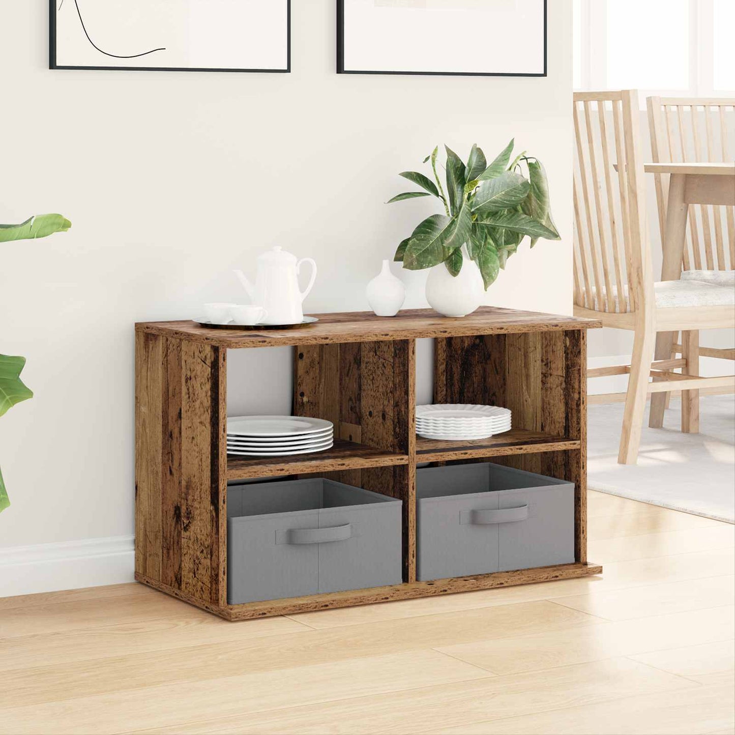 TV stand with Drawer Old Wood 79 x 40 x 48 cm