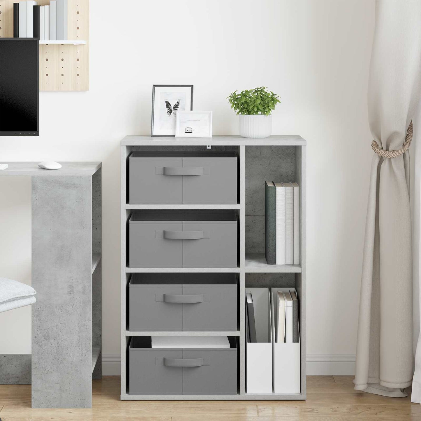 Sideboard Concrete Grey 60 x 33.5 x 84 cm