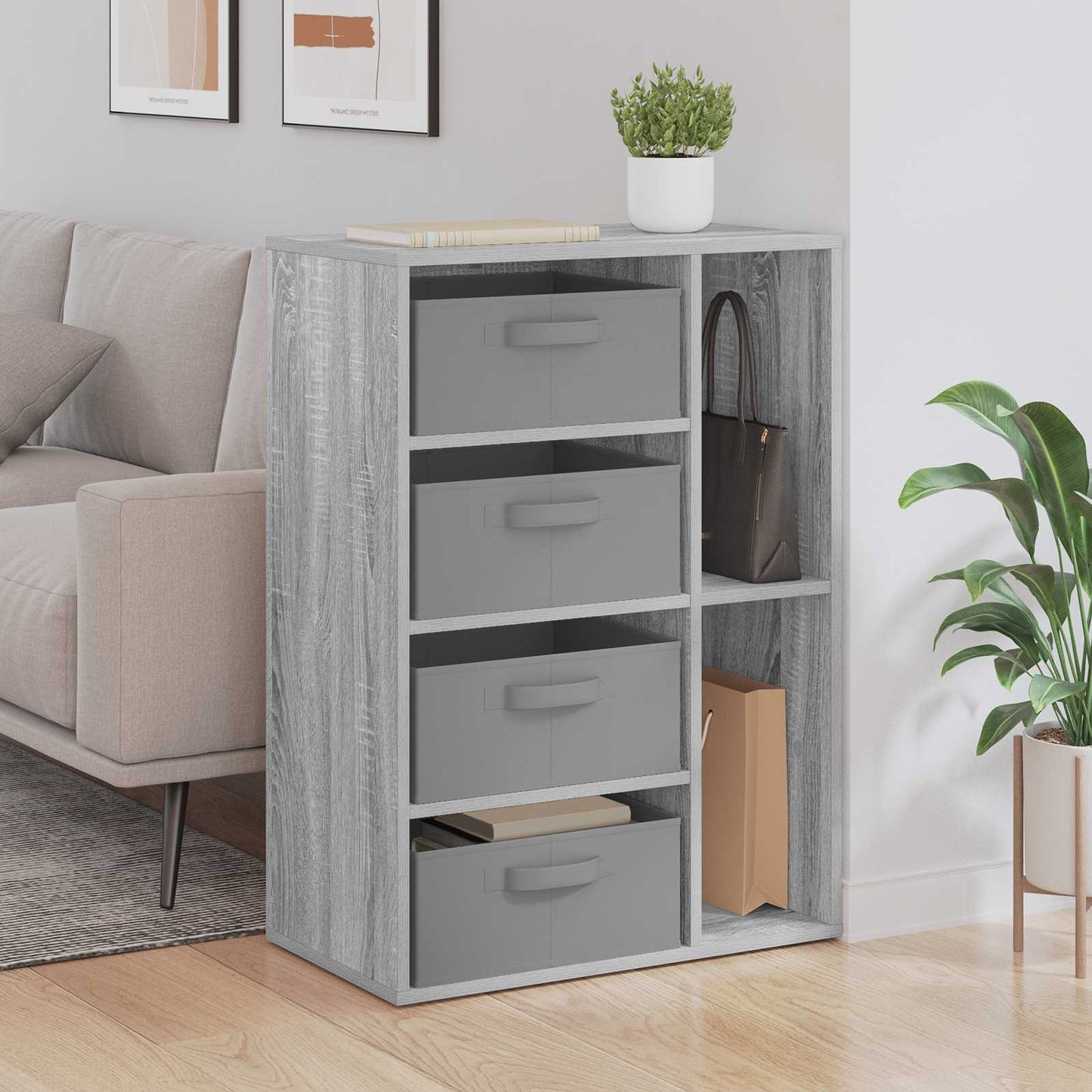Sideboard Grey Sonoma 60 x 33.5 x 84 cm