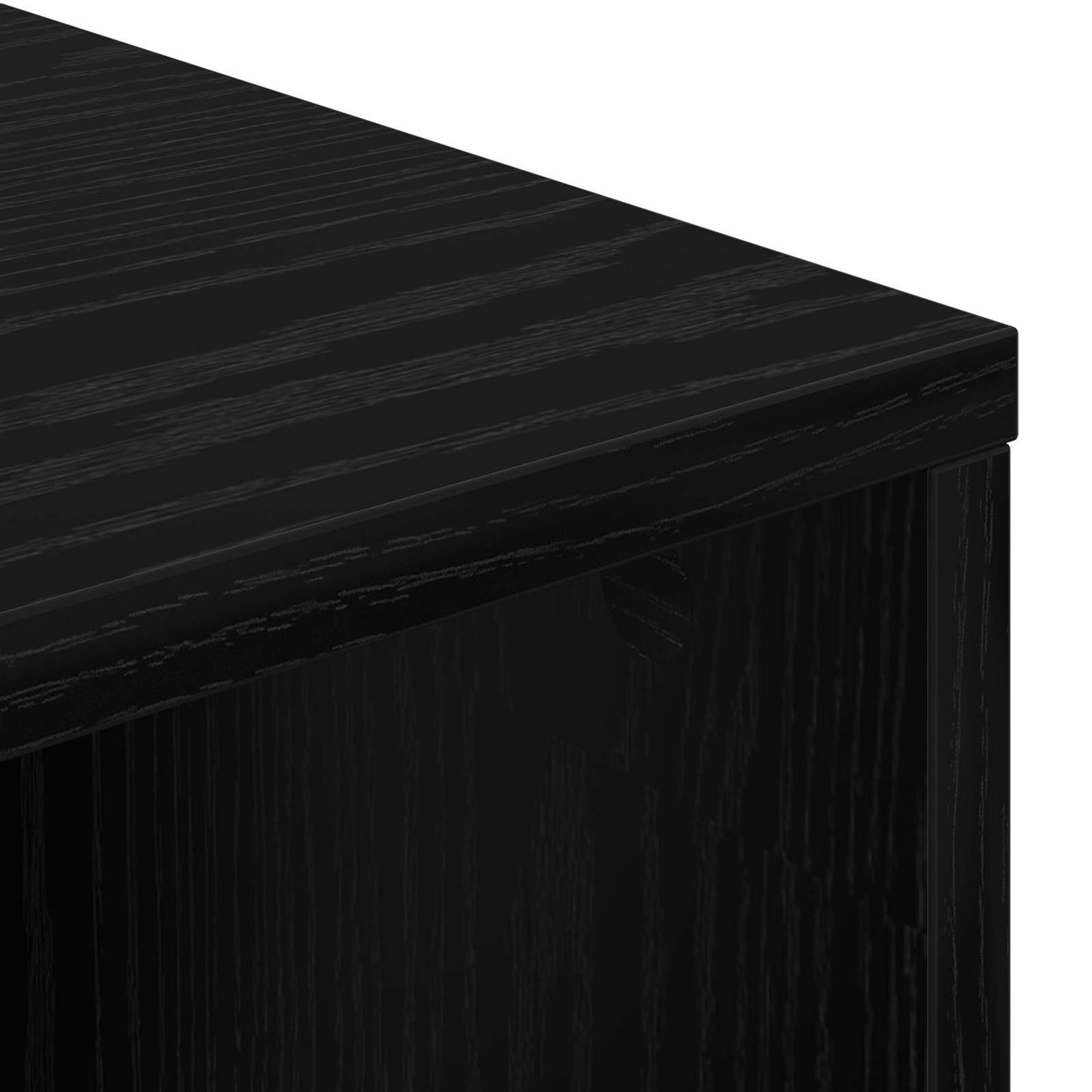 Sideboard with Drawer Black Oak 73.5 x 24 x 69.5 cm