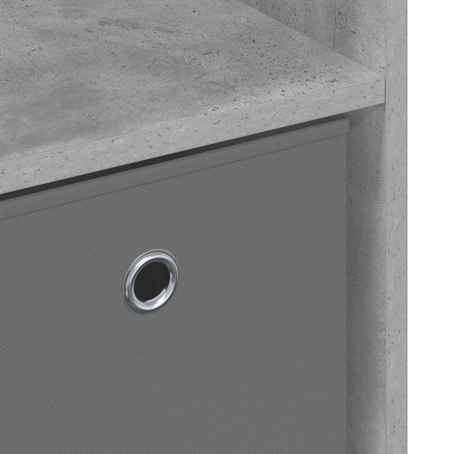 Sideboard with Drawer Concrete Grey 73.5 x 24 x 69.5 cm