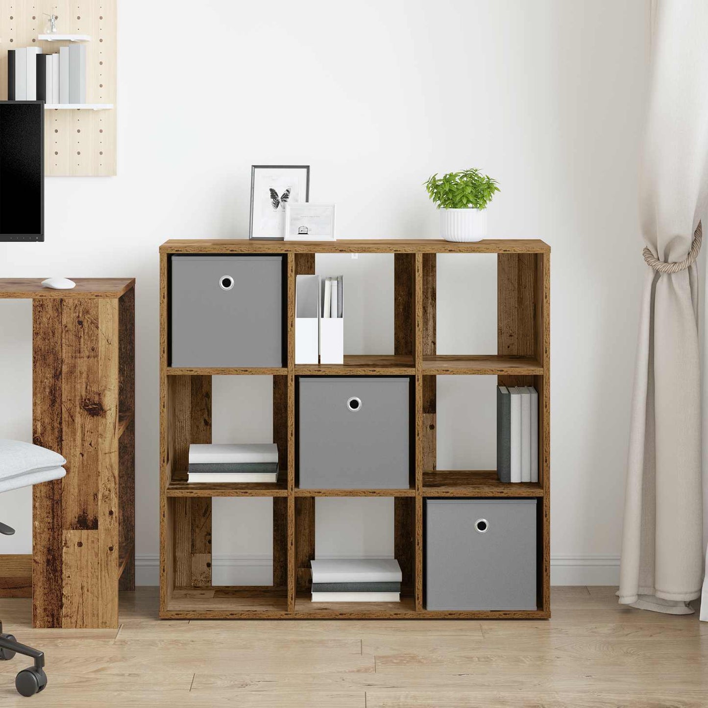 Sideboard with Drawer Old Wood 88.5 x 29 x 84.5 cm