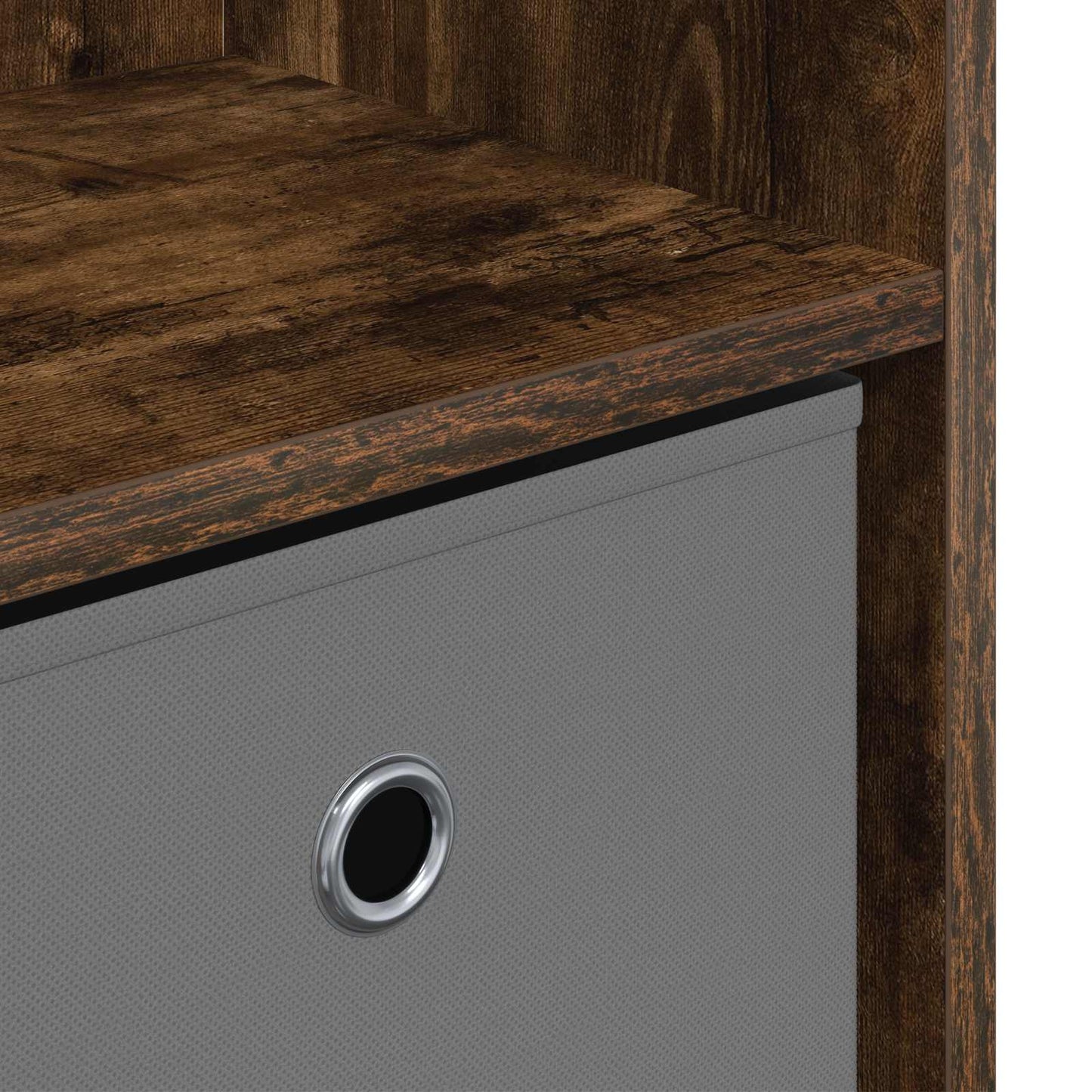 Sideboard with Drawer Smoked Oak 73.5 x 22.5 x 53.5 cm