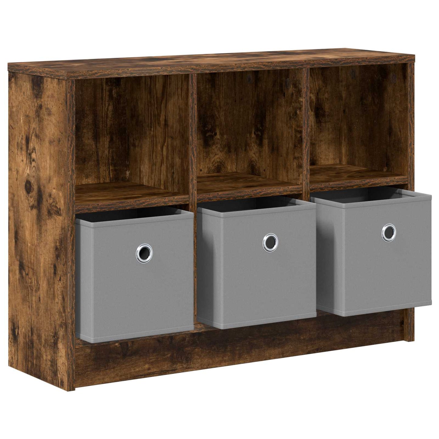 Sideboard with Drawer Smoked Oak 73.5 x 22.5 x 53.5 cm