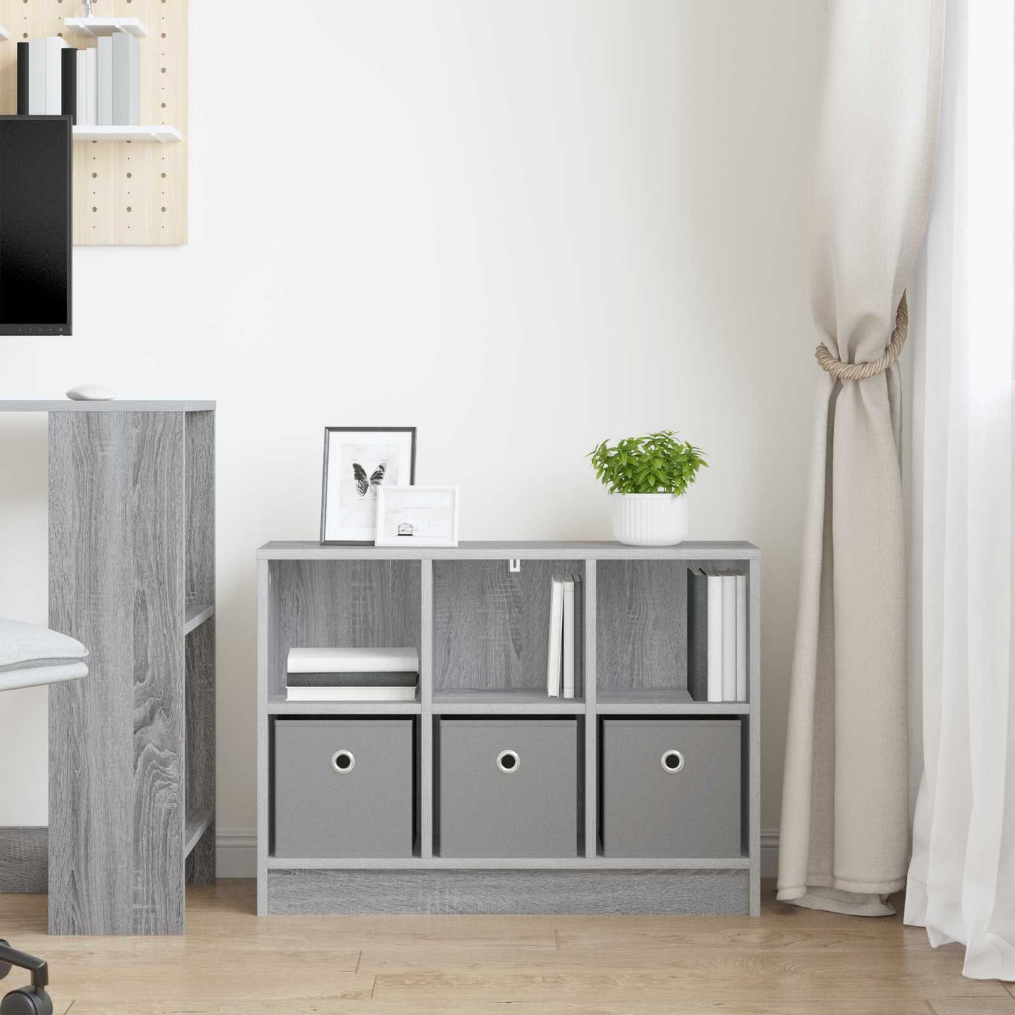 Sideboard with Drawer Grey Sonoma 73.5 x 22.5 x 53.5 cm
