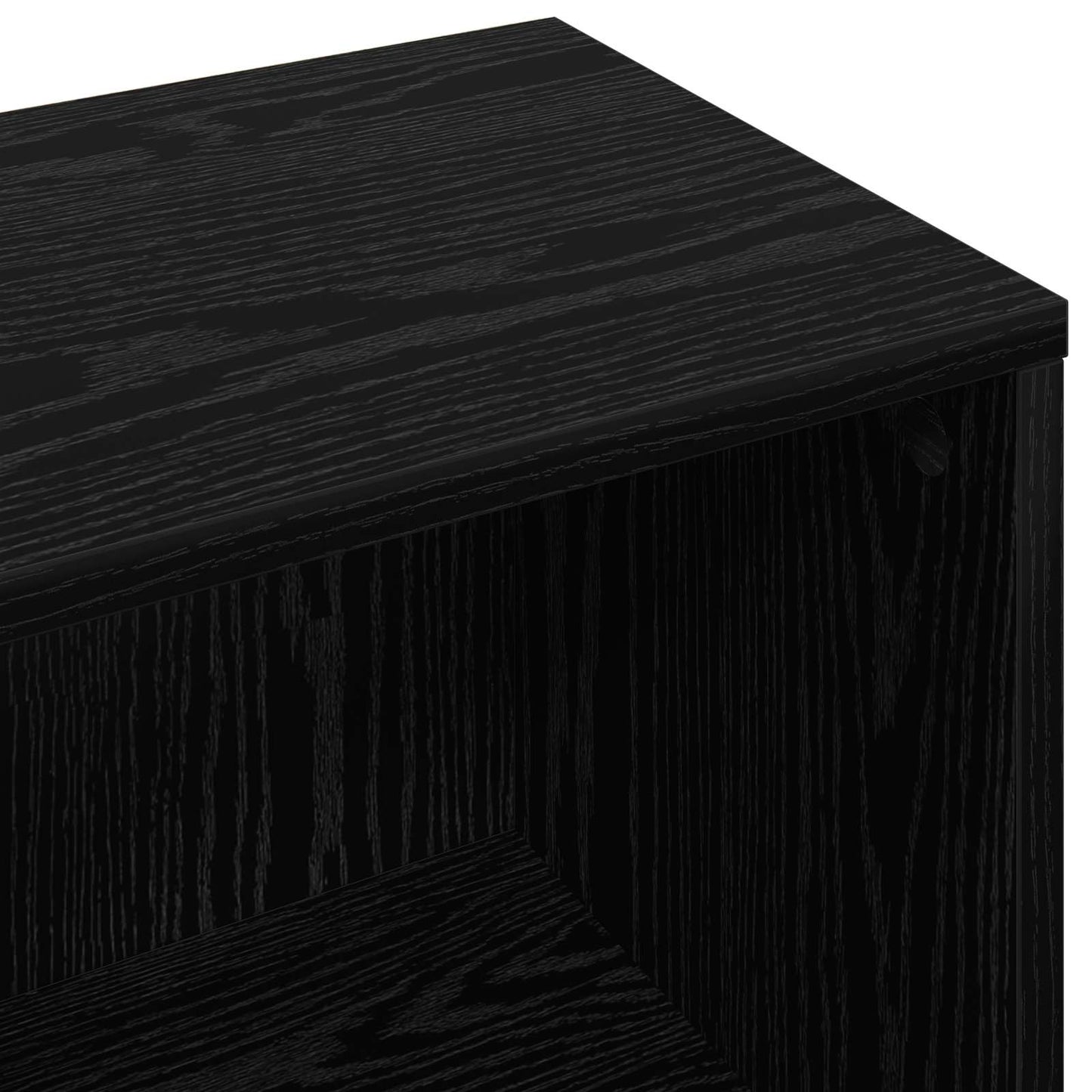 Sideboard with Drawer Black Oak 88.5 x 27.5 x 63.5 cm