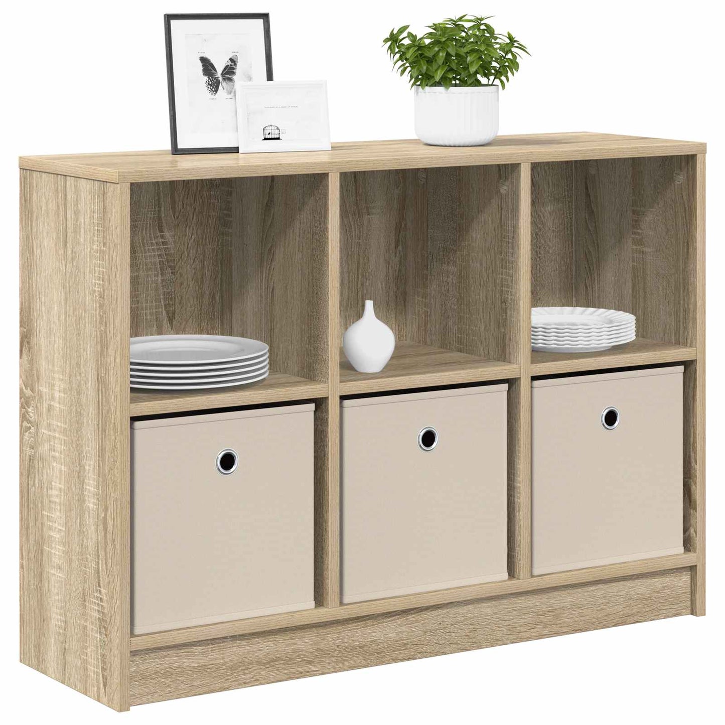 Sideboard with Drawer Sonoma Oak 88.5 x 27.5 x 63.5 cm