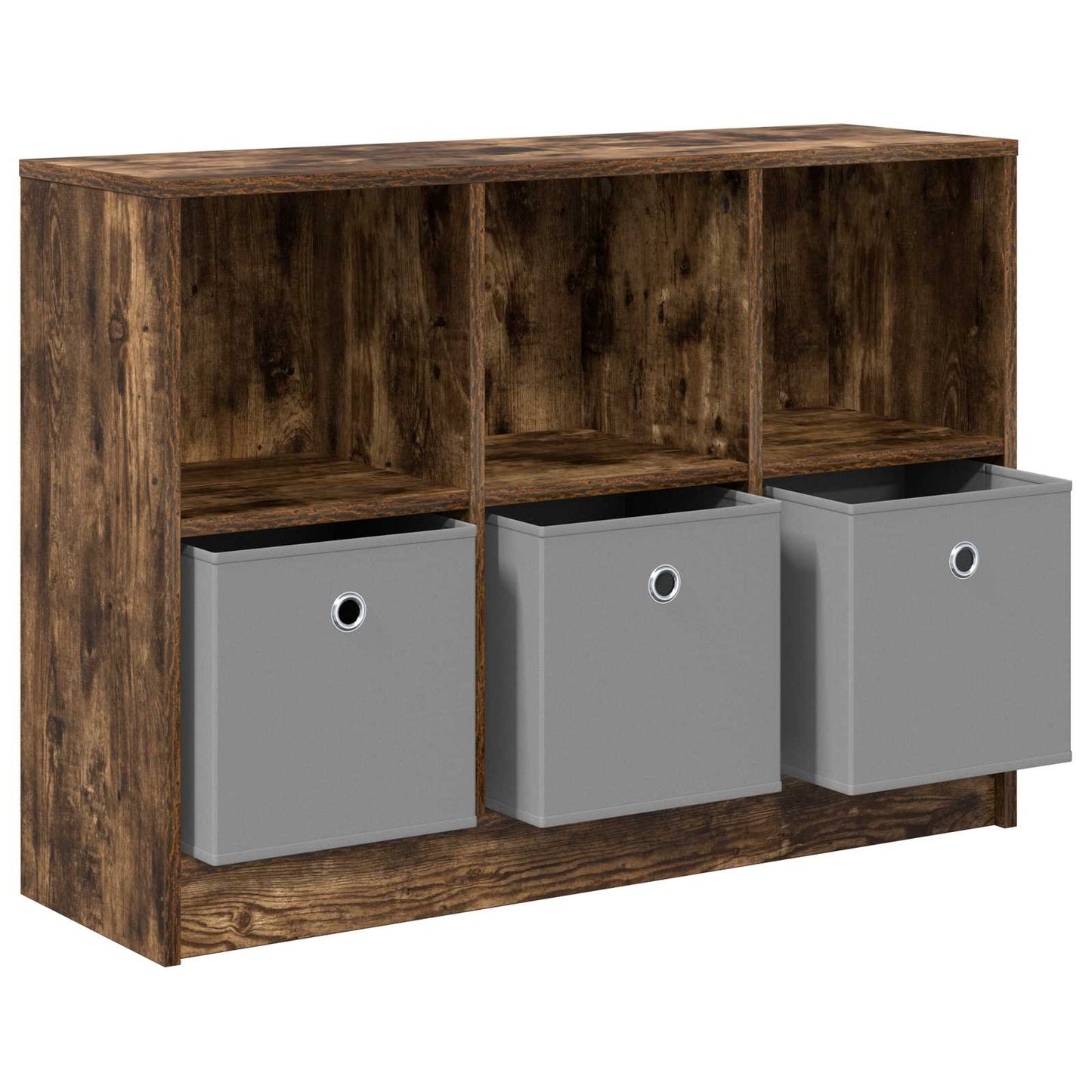 Sideboard with Drawer Smoked Oak 88.5 x 27.5 x 63.5 cm