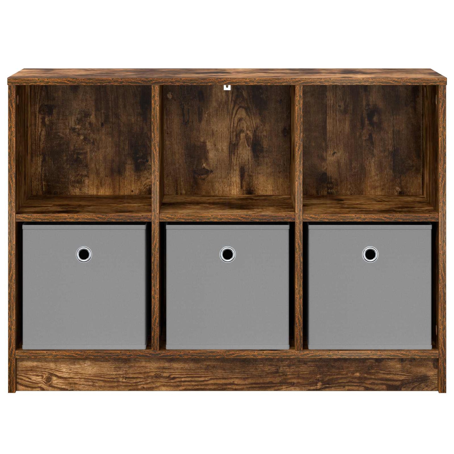 Sideboard with Drawer Smoked Oak 88.5 x 27.5 x 63.5 cm