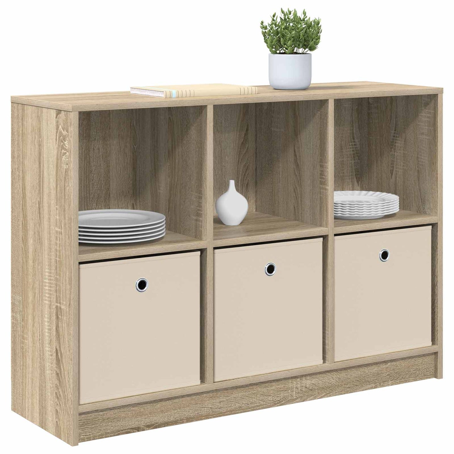 Sideboard with Drawer Sonoma Oak 102 x 32 x 73.5 cm