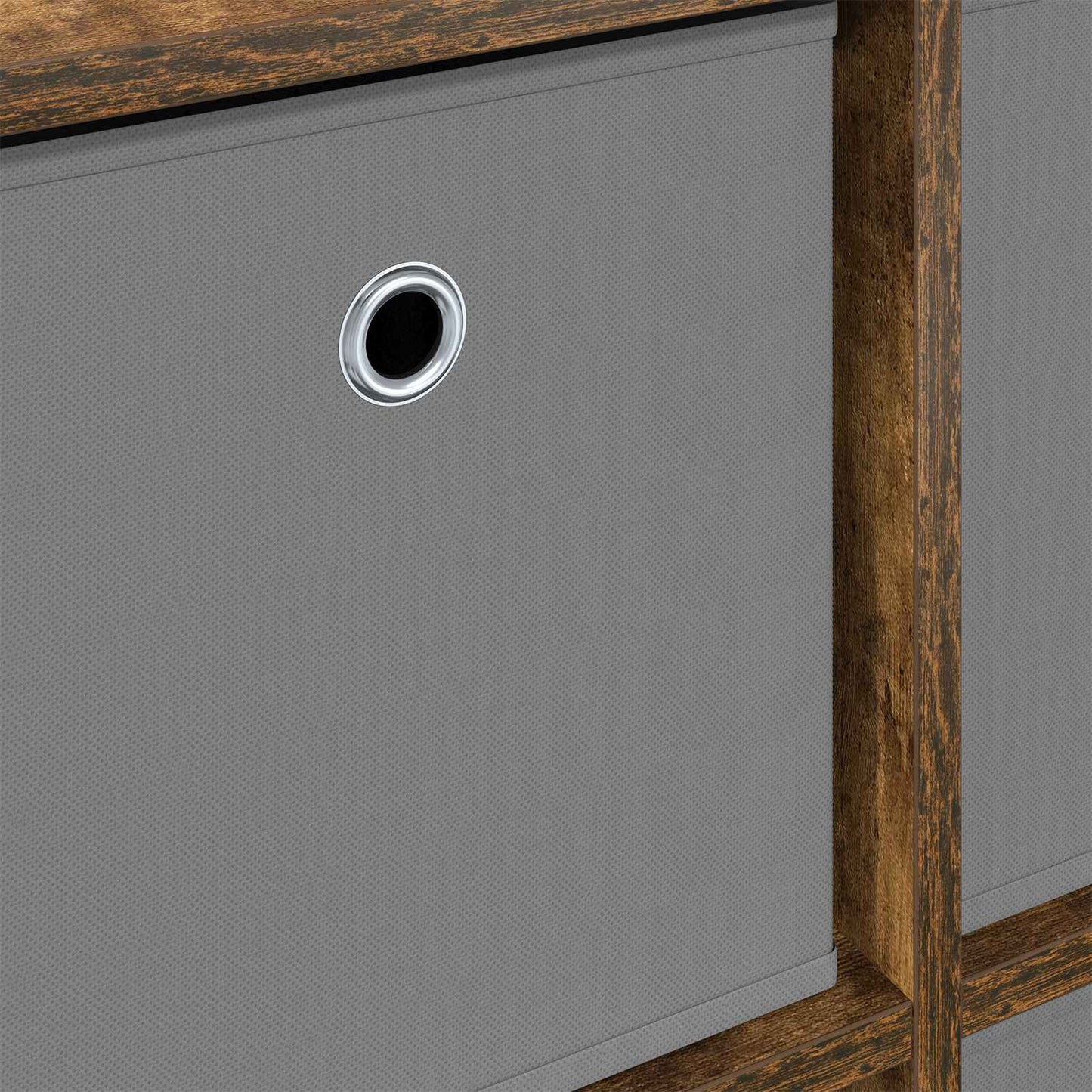 Sideboard with Drawer Smoked Oak 49.5 x 22 x 47 cm