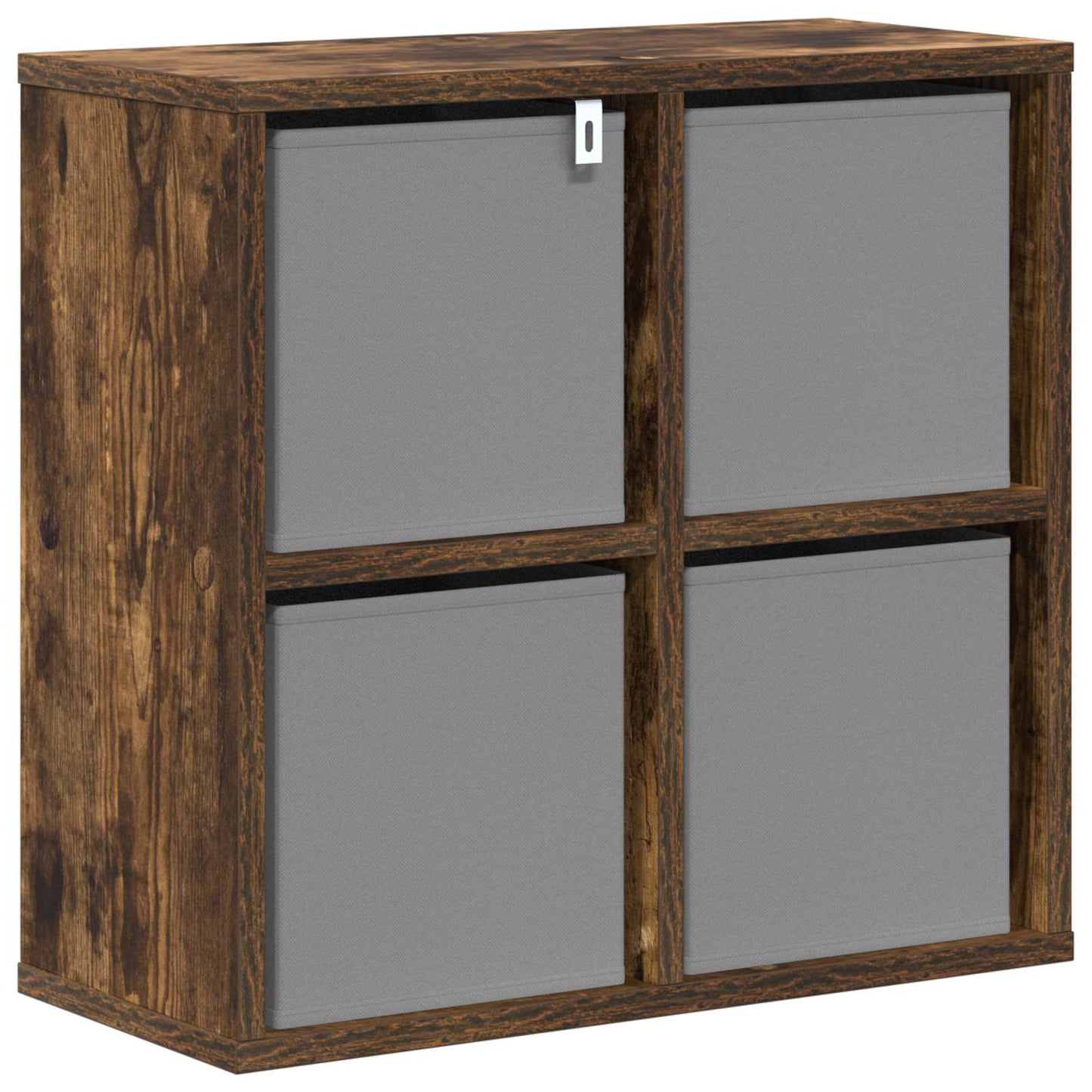 Sideboard with Drawer Smoked Oak 49.5 x 22 x 47 cm