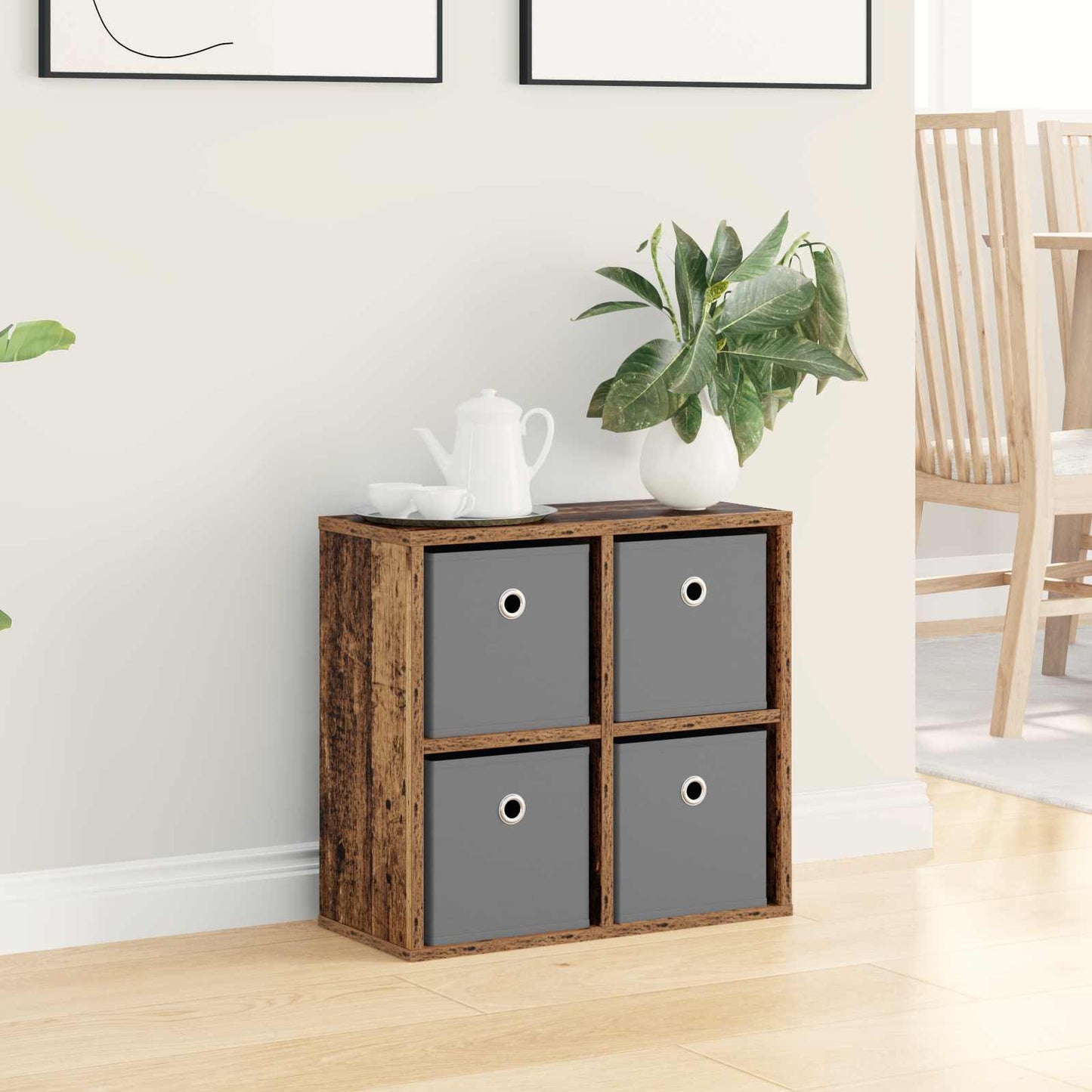 Sideboard with Drawer Old Wood 49.5 x 22 x 47 cm