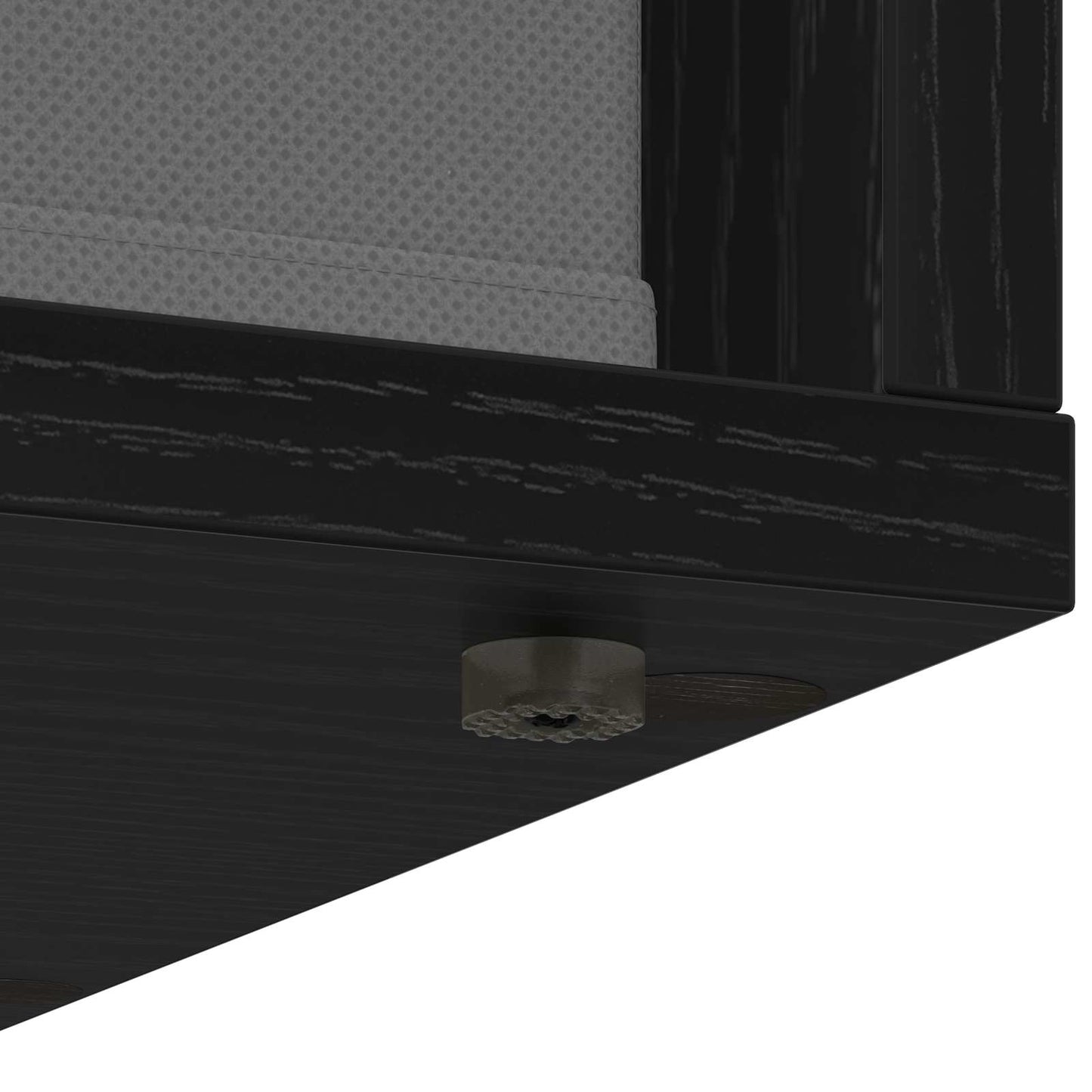 Sideboard with Drawer Black Oak 25.5 x 22 x 69.5 cm