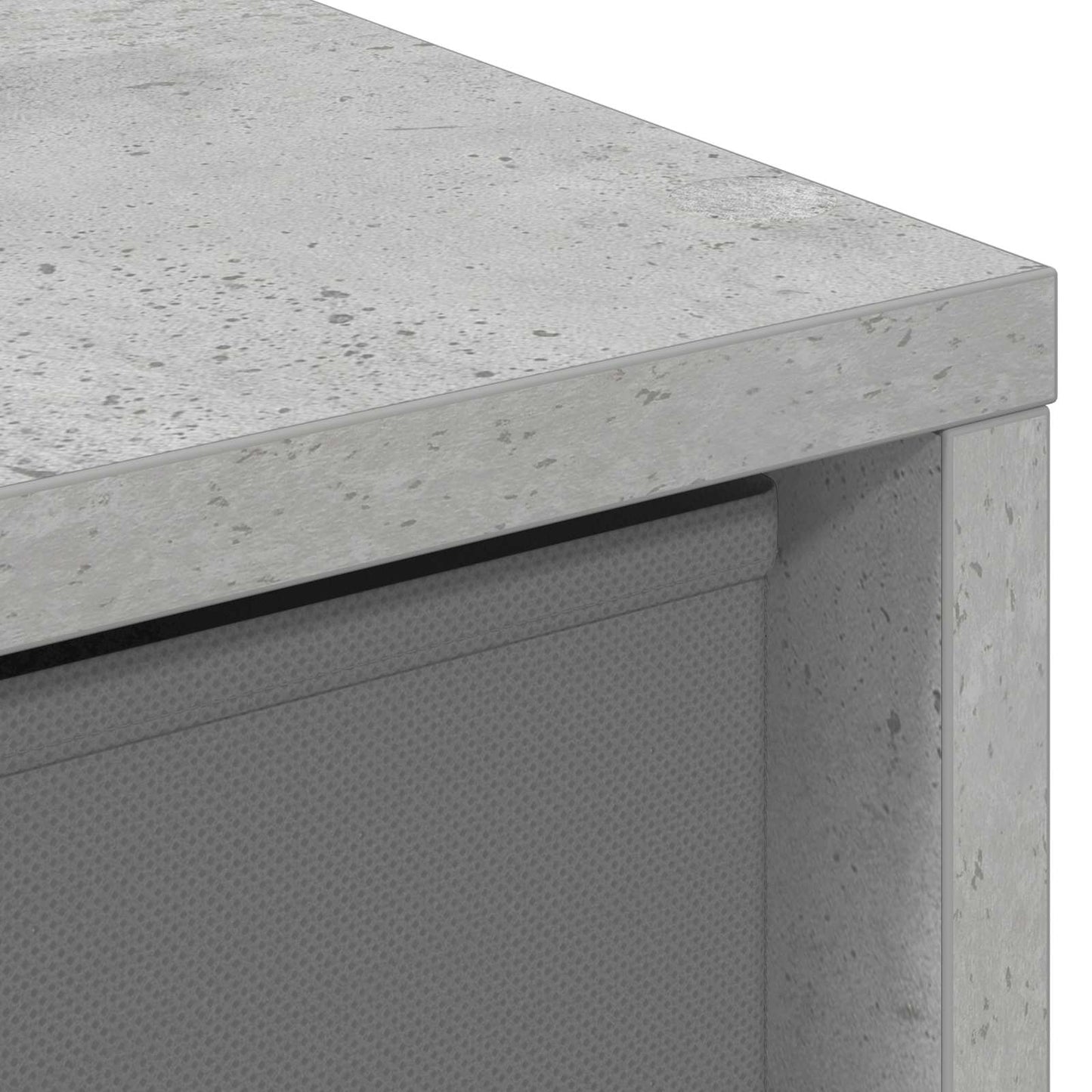 Sideboard with Drawer Concrete Grey 25.5 x 22 x 69.5 cm