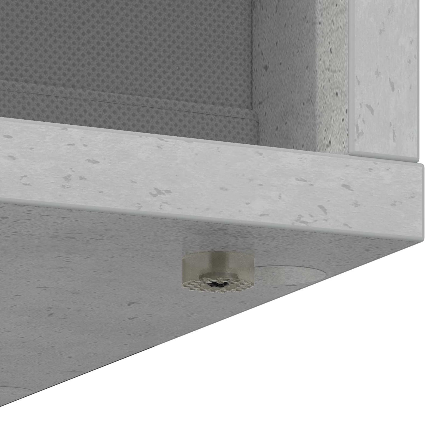 Sideboard with Drawer Concrete Grey 25.5 x 22 x 69.5 cm