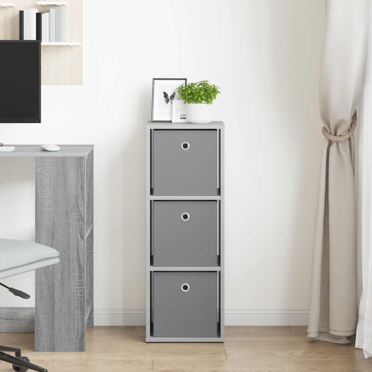 Sideboard with Drawer Grey Sonoma 30.5 x 27 x 84.5 cm