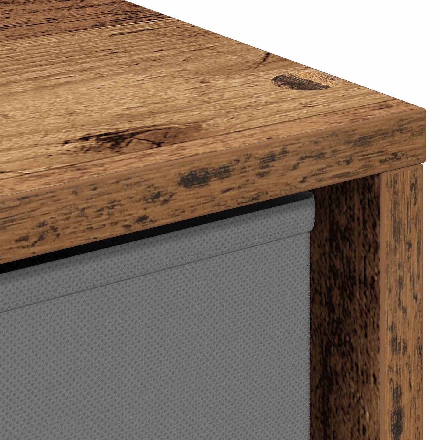 Sideboard with Drawer Old Wood 30.5 x 27 x 84.5 cm