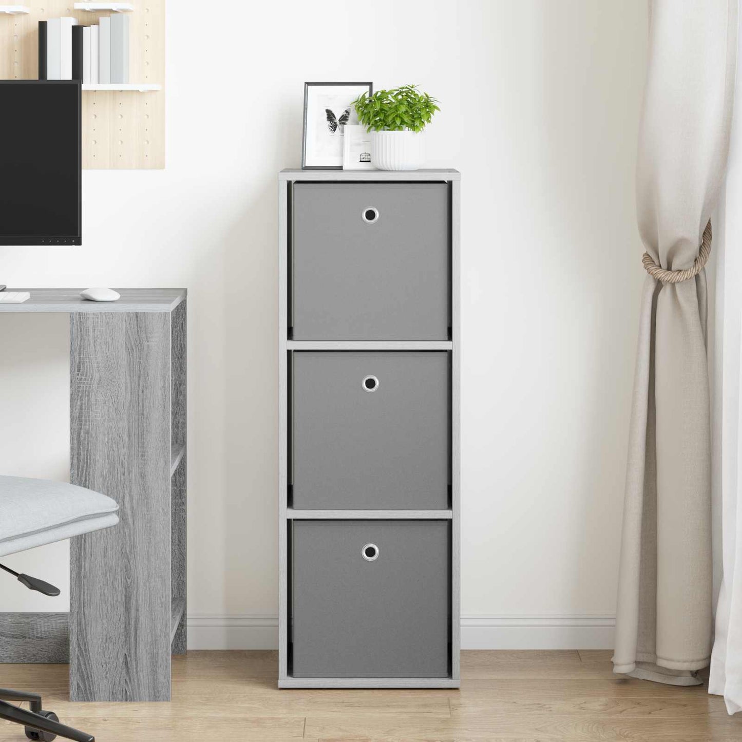Sideboard with Drawer Grey Sonoma 35 x 32 x 99.5 cm