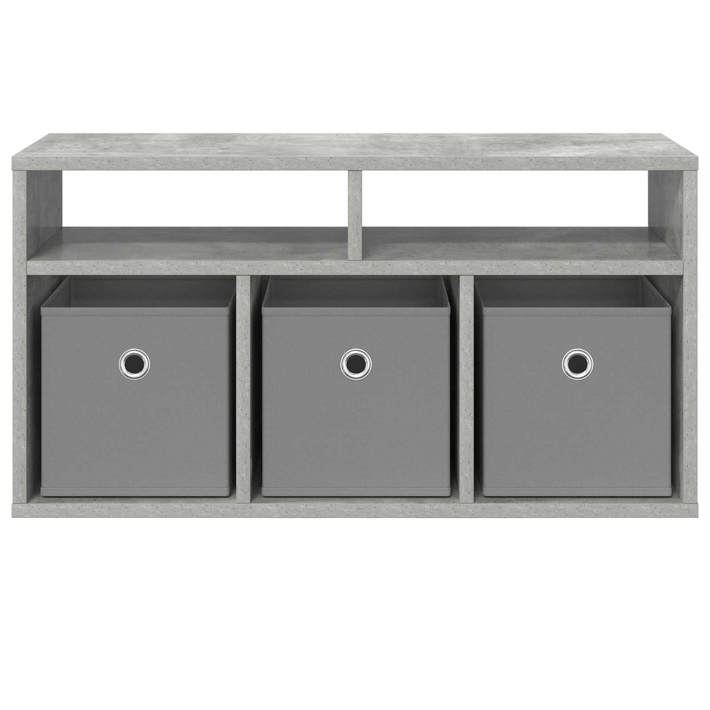 Lowboard with Drawer Concrete Grey 72 x 22.5 x 38 cm