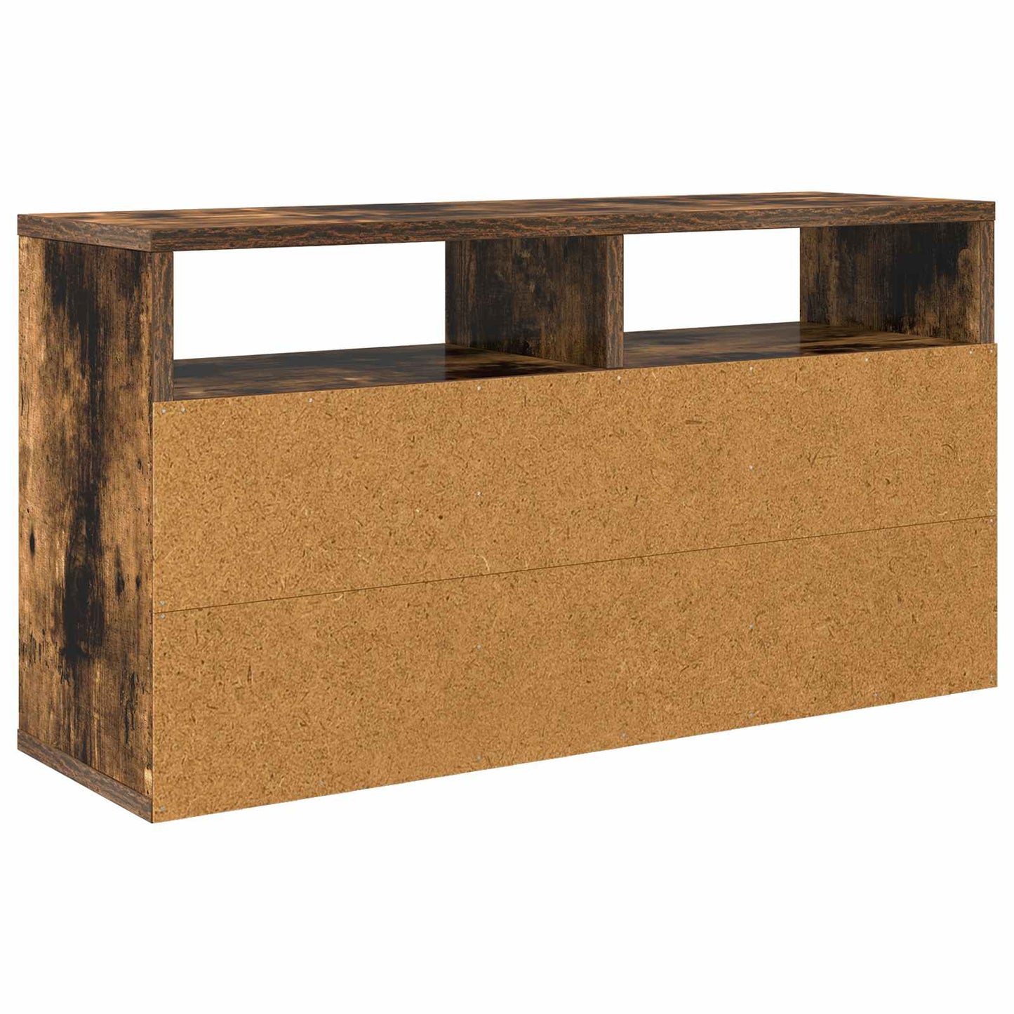 Lowboard with Drawer Smoked Oak 72 x 22.5 x 38 cm