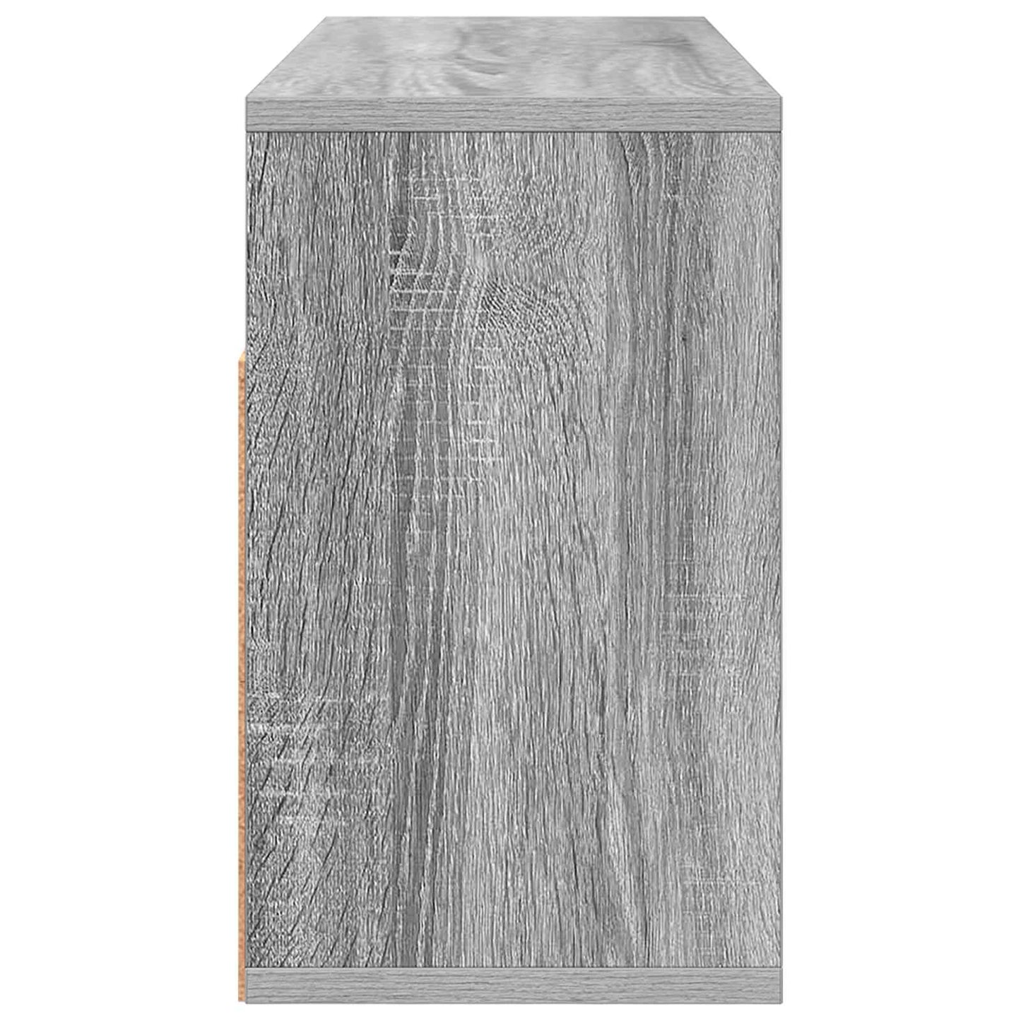 Lowboard with Drawer Grey Sonoma 72 x 22.5 x 38 cm