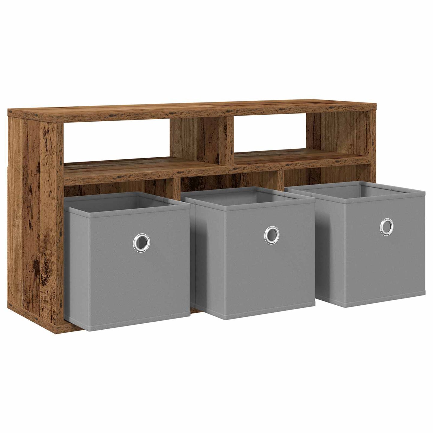 Lowboard with Drawer Old Wood 72 x 22.5 x 38 cm