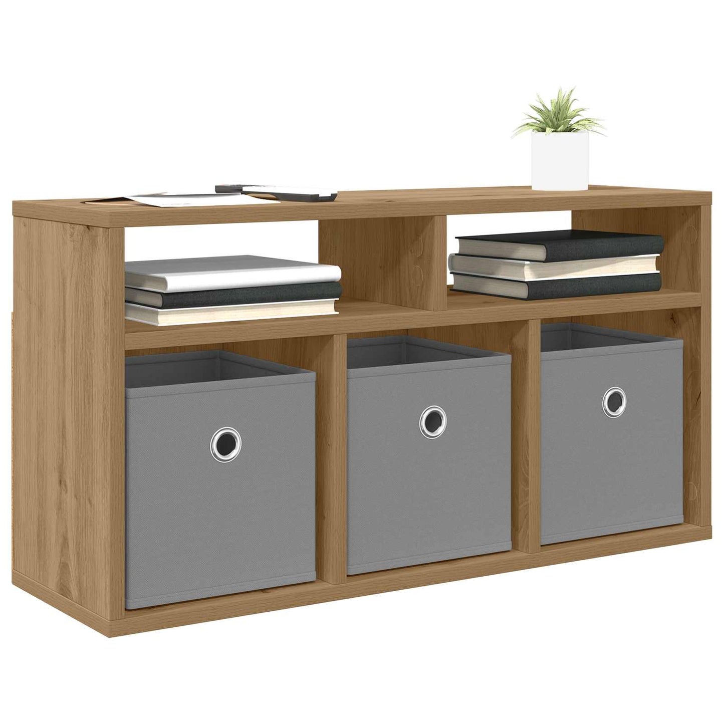 Lowboard with Drawer Artisan Oak 72 x 22.5 x 38 cm
