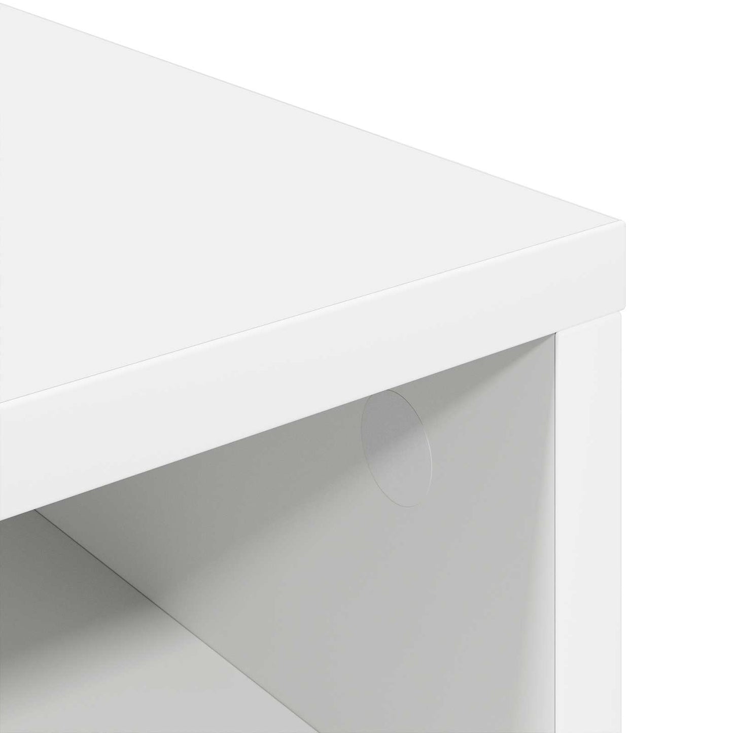 Lowboard with Drawer White 87 x 27.5 x 43 cm