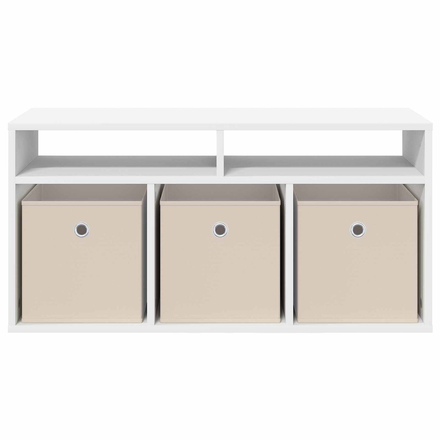 Lowboard with Drawer White 87 x 27.5 x 43 cm