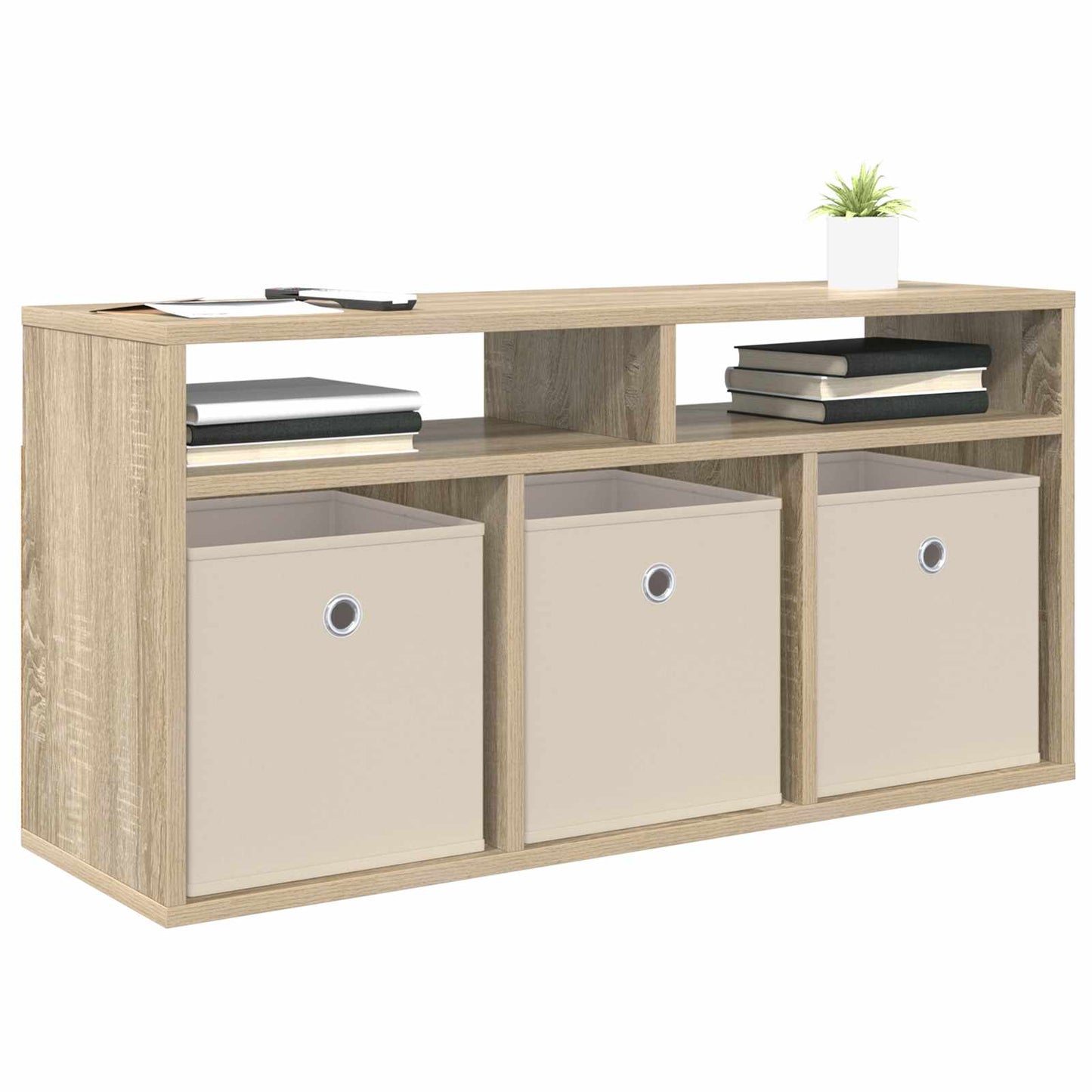 Lowboard with Drawer Sonoma Oak 87 x 27.5 x 43 cm